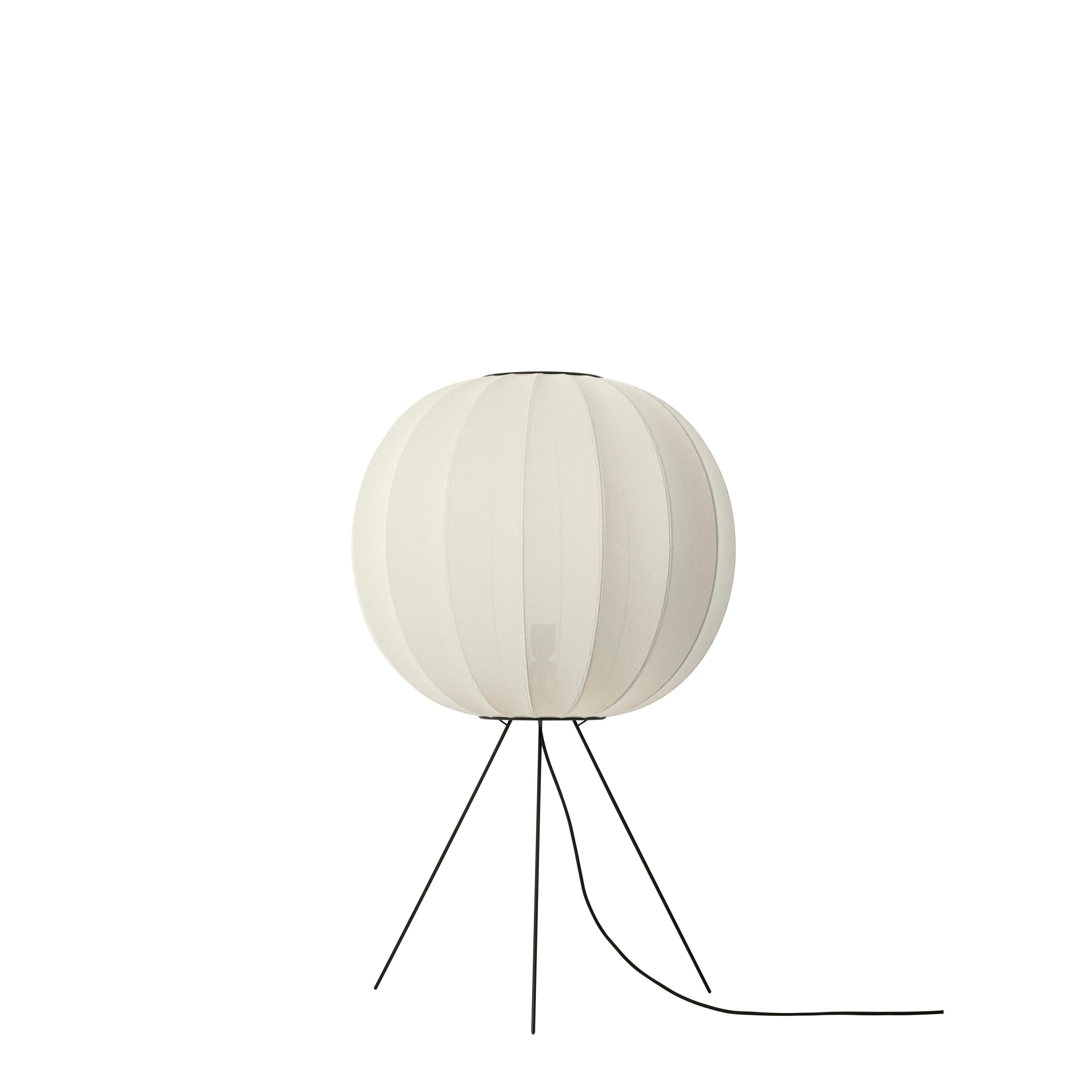 Lampa podłogowa trójnóg niska KNIT-WIT perłowy