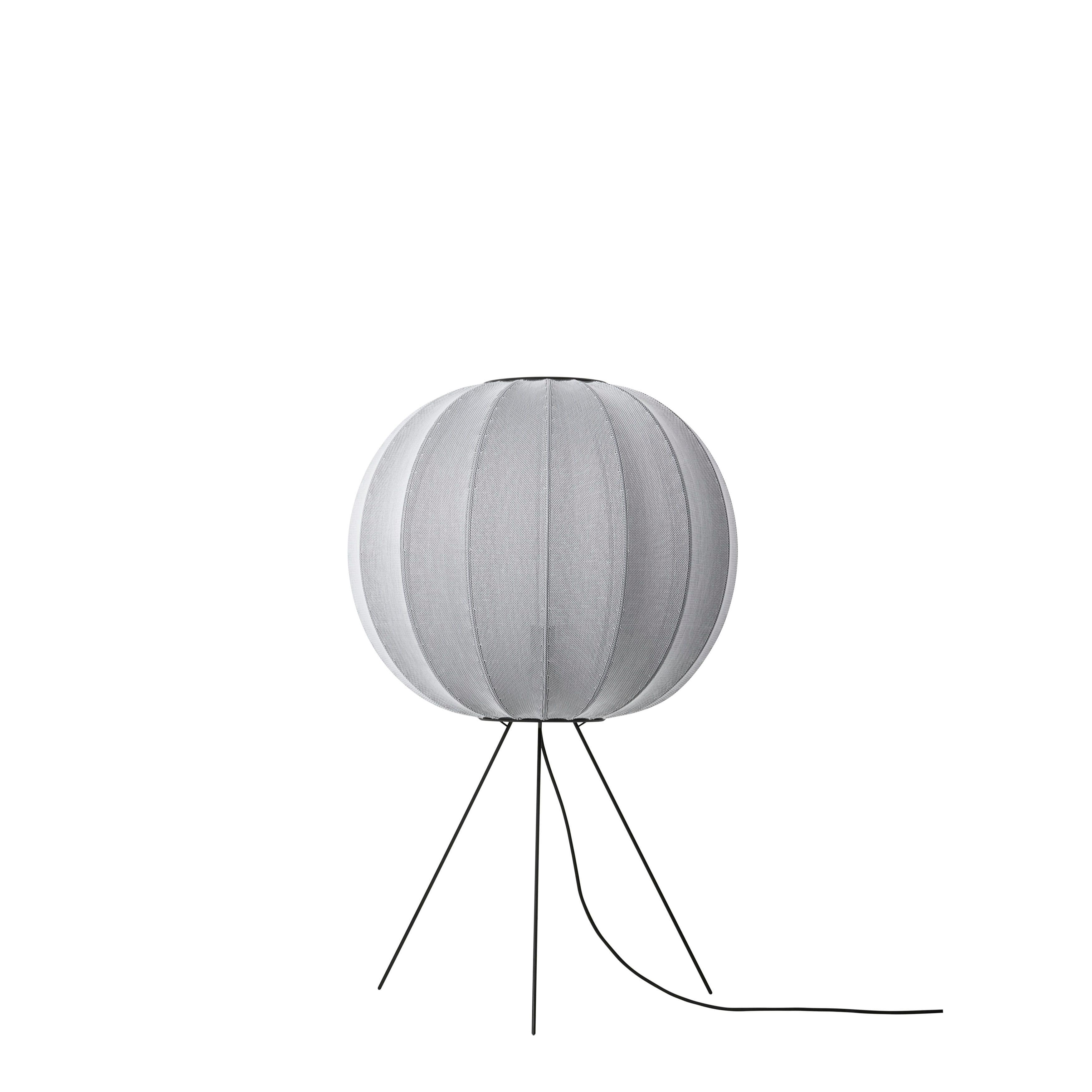 Lampa podłogowa trójnóg niska KNIT-WIT szary