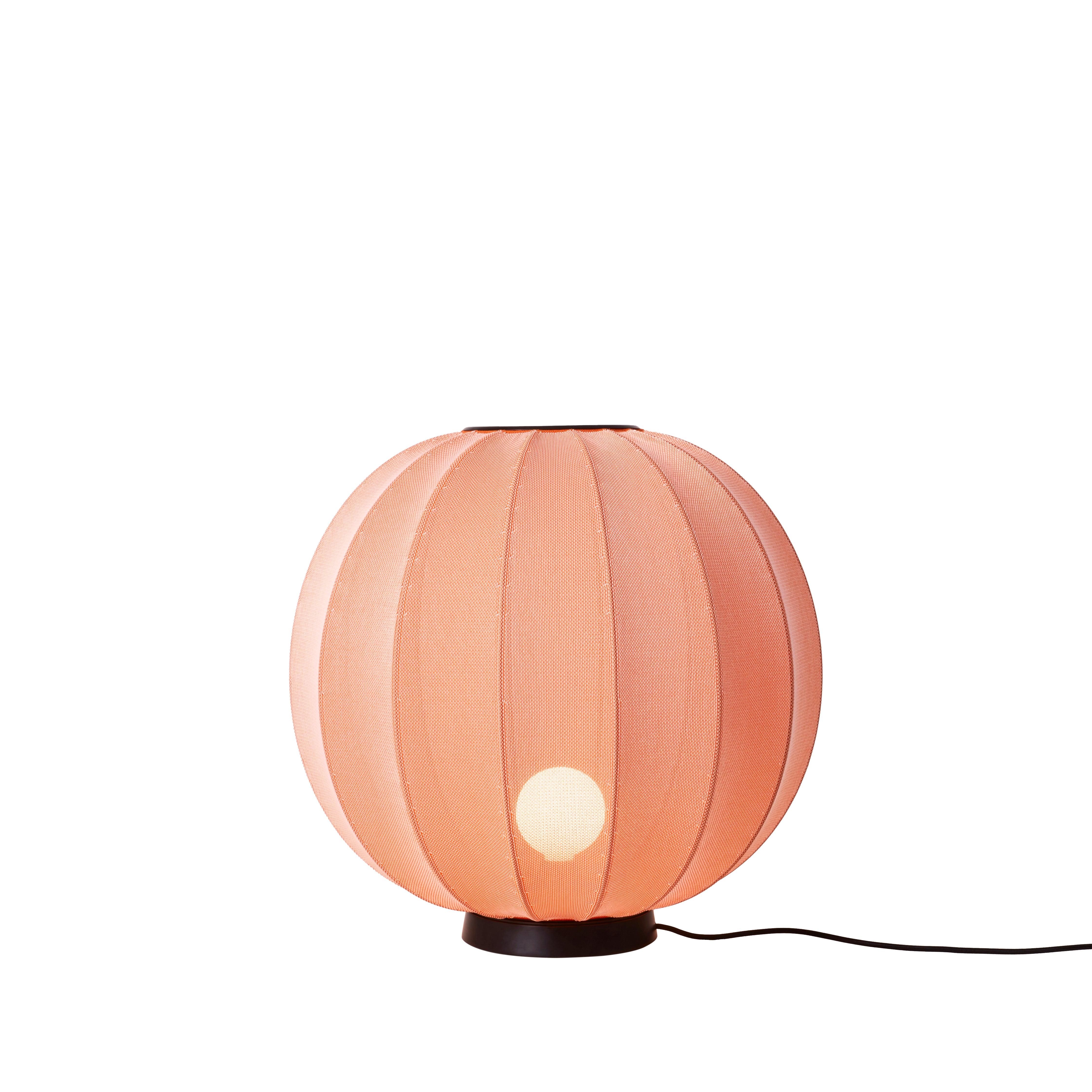 Lampa podłogowa niska KNIT-WIT LEVEL koralowy