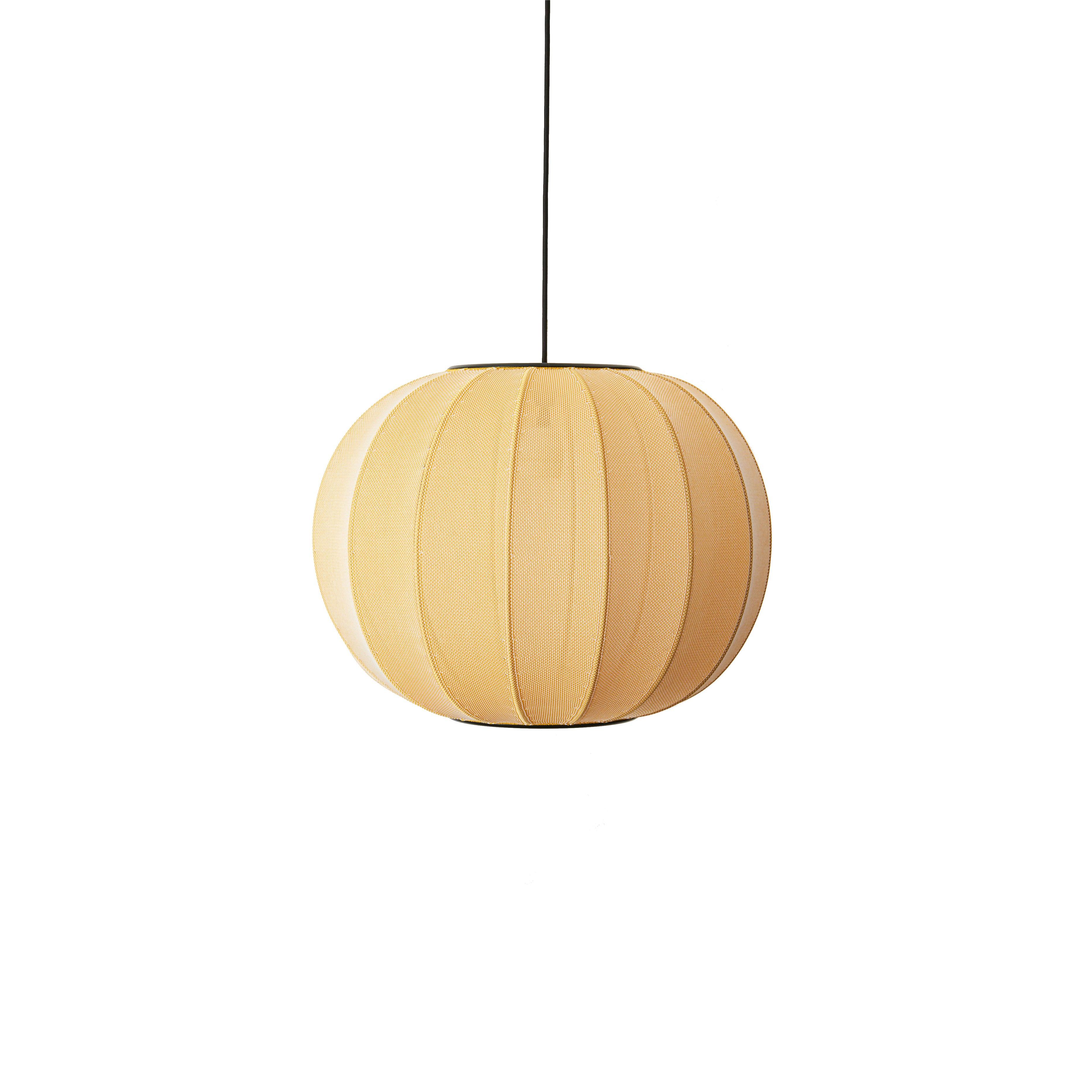 Knit-Wit Round hanging lamp yellow