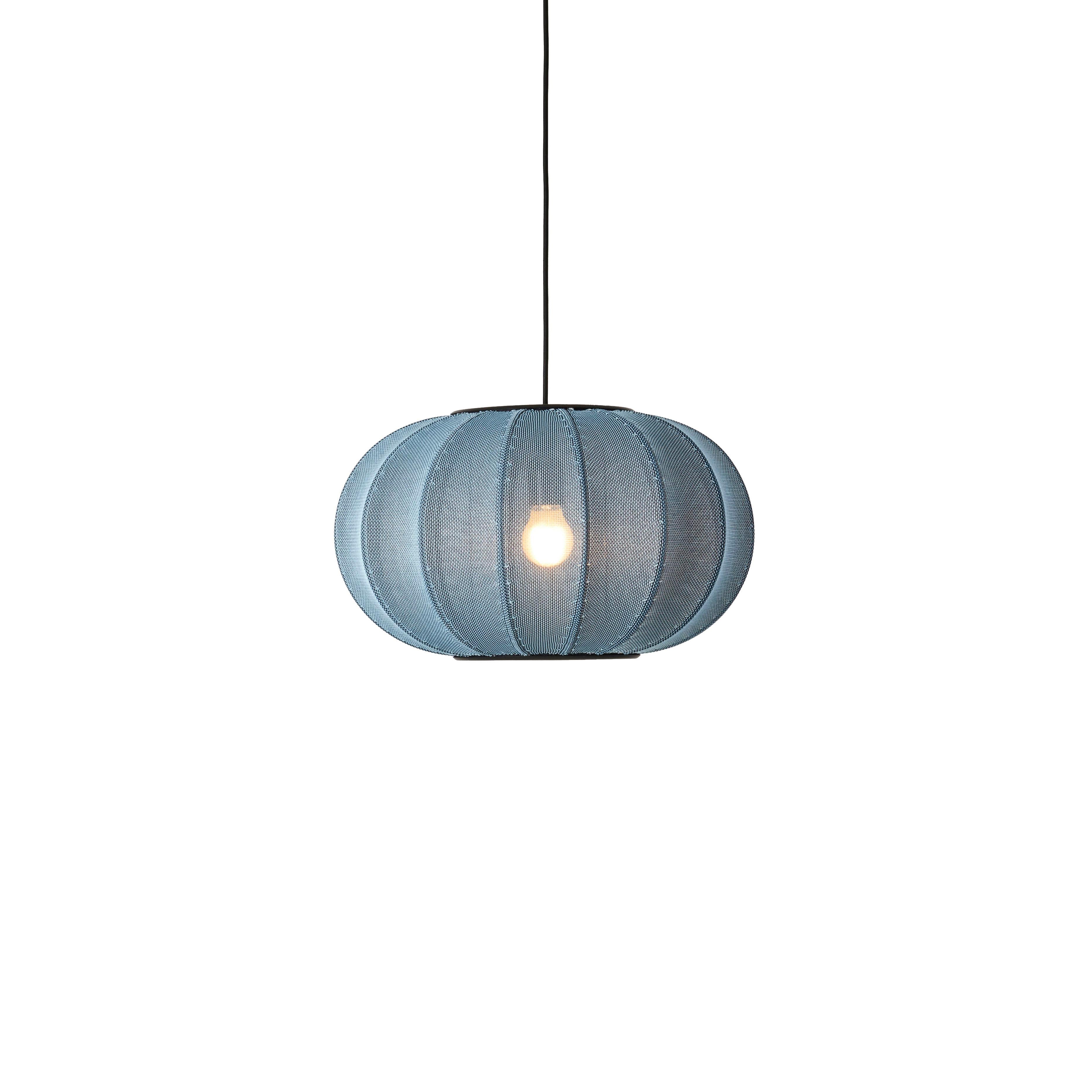 Lampa wisząca KNIT-WIT OVAL niebieski