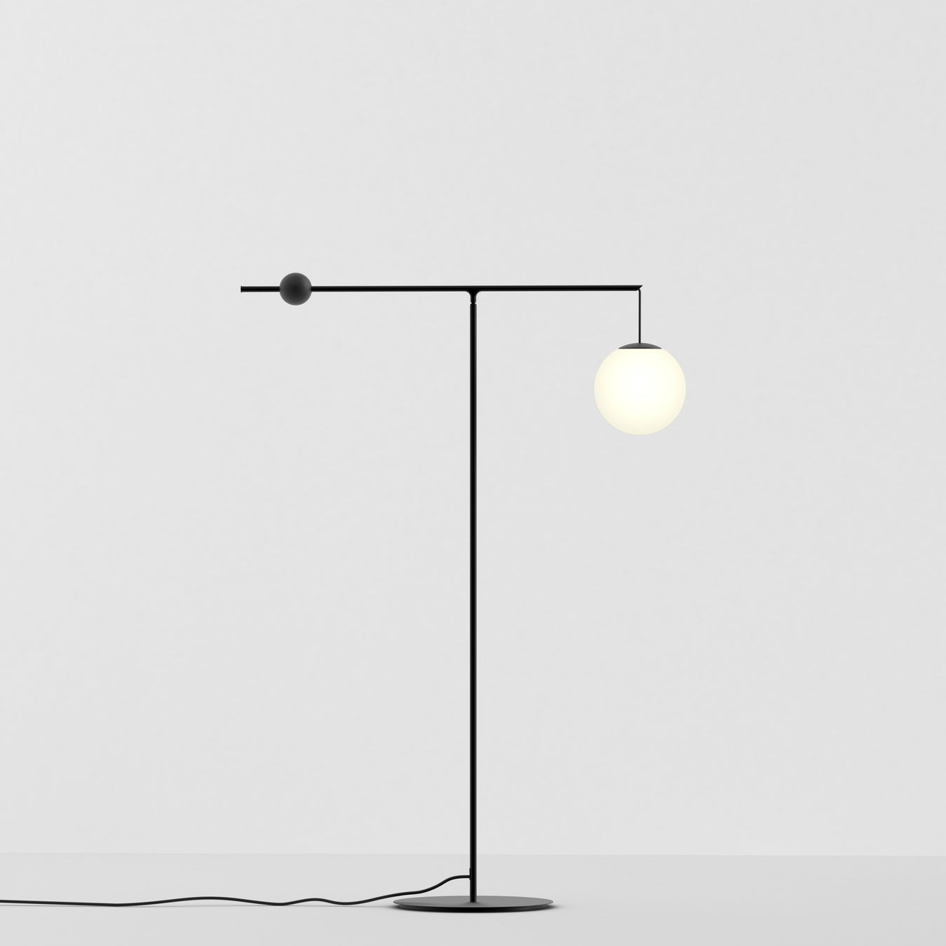 Lampa podłogowa regulowana MALAMATA czarny