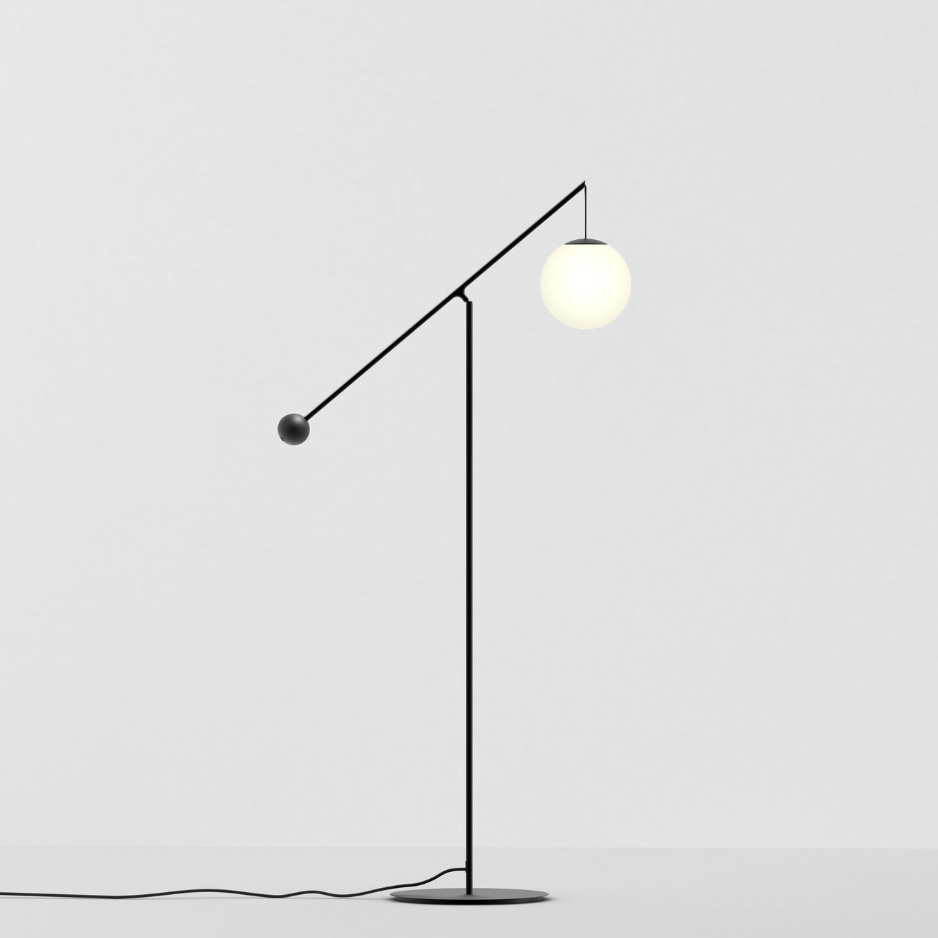 Lampa podłogowa regulowana MALAMATA czarny
