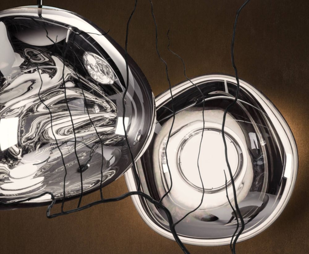 Silberwandlampe