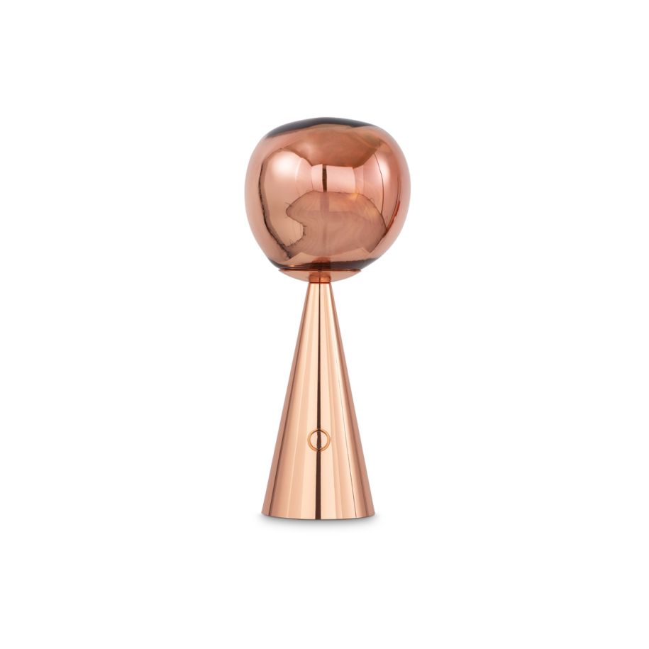 Melt copper portable lamp