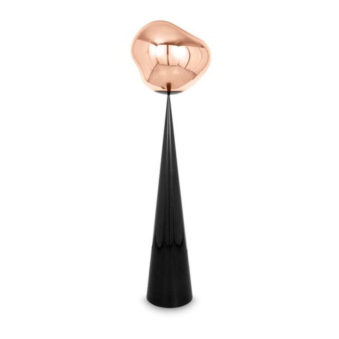 Melt copper floor lamp