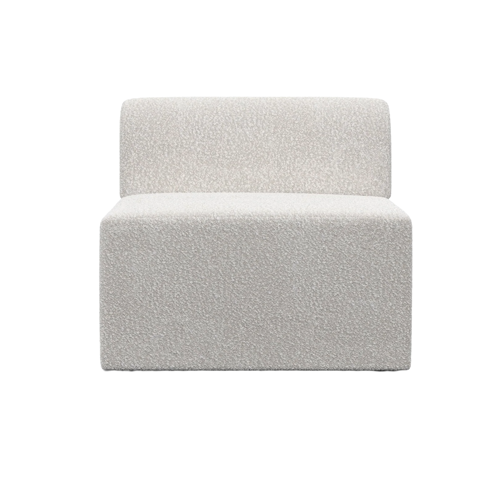 TORI modular sofa - light gray boucle central module