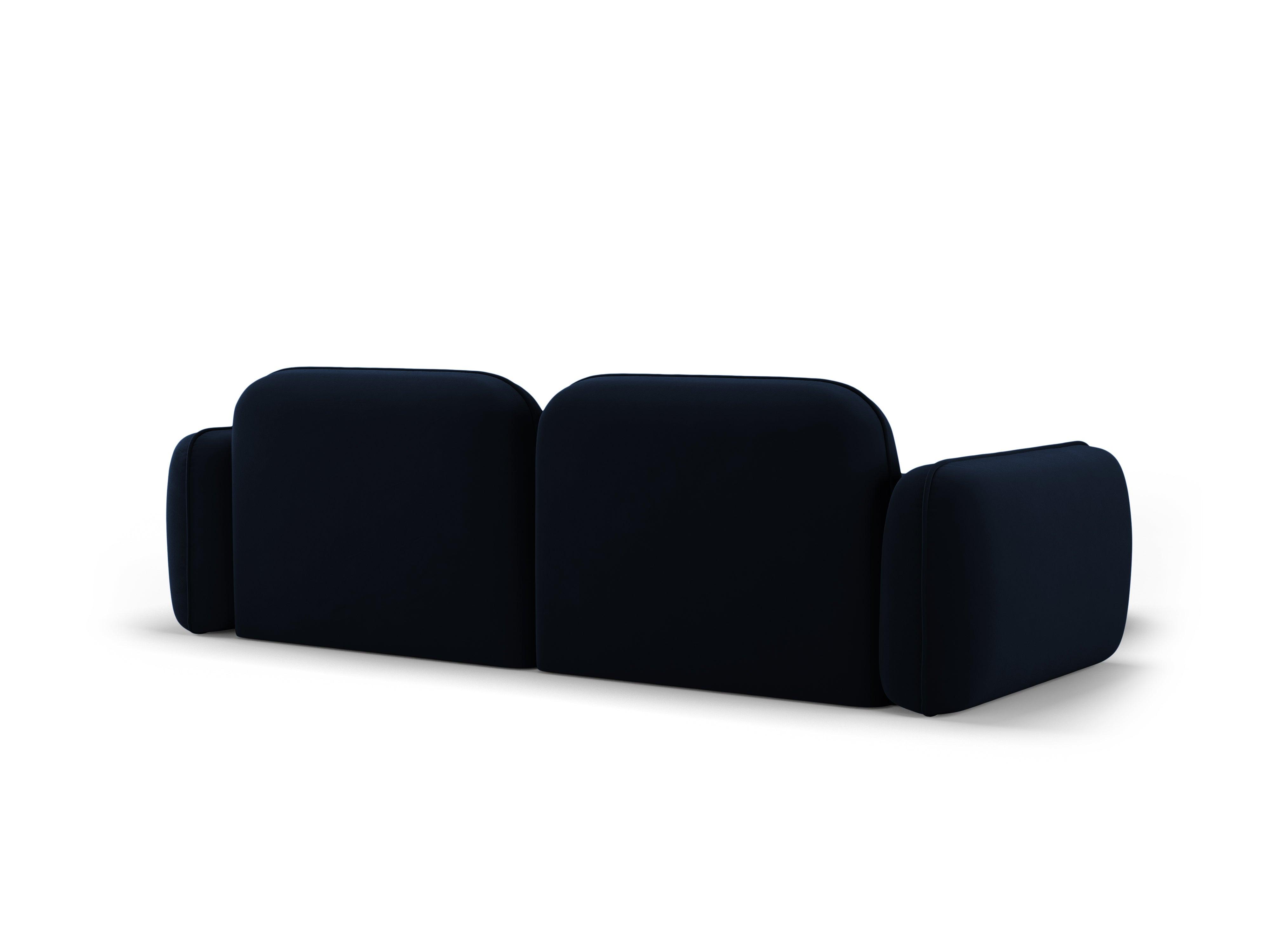 Narożnik modułowy aksamitny lewostronny 3-osobowy SYDNEY granat królewski Cosmopolitan Design Eye on Design