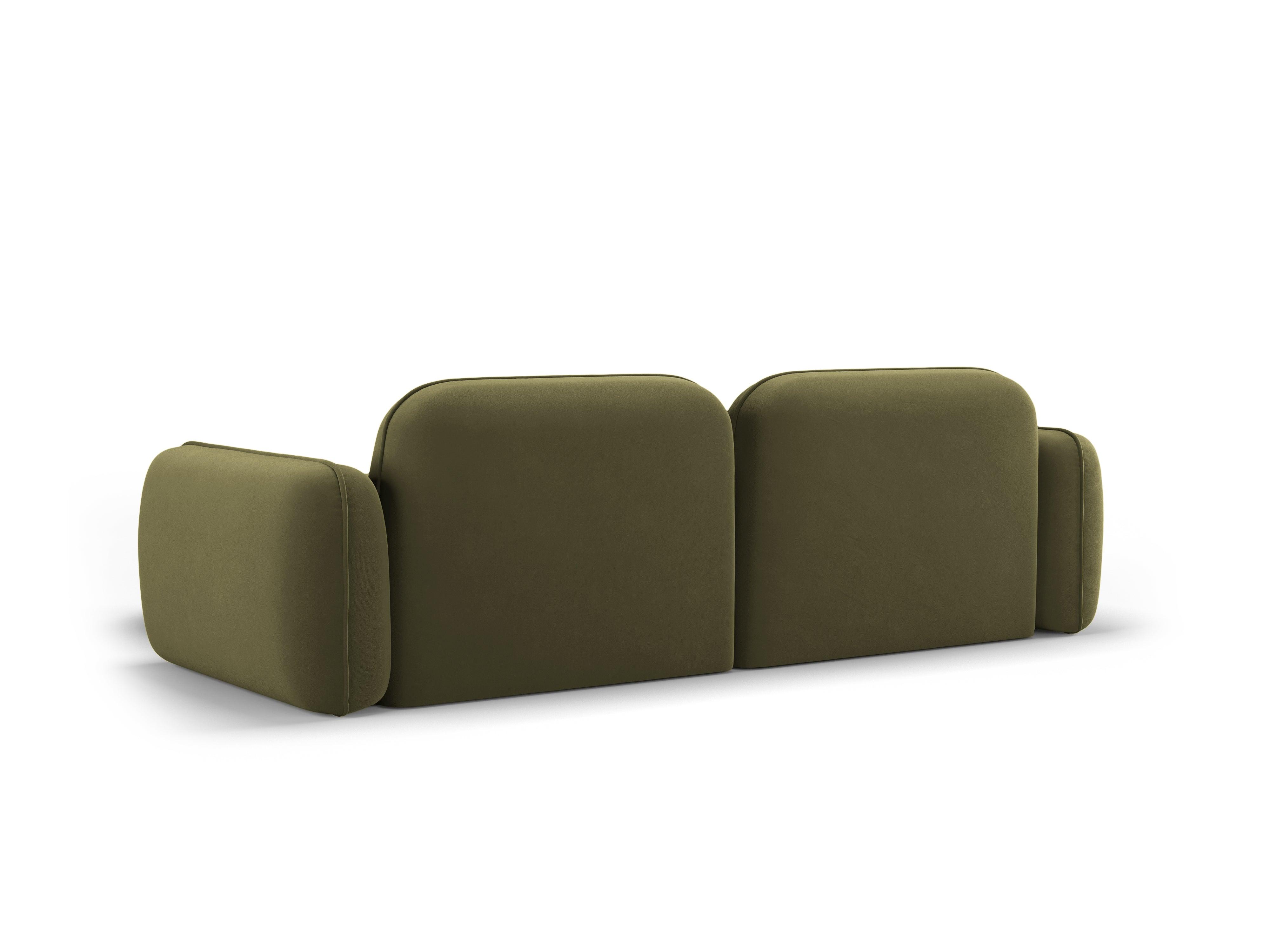 Narożnik modułowy aksamitny prawostronny 3-osobowy SYDNEY jasnozielony Cosmopolitan Design Eye on Design