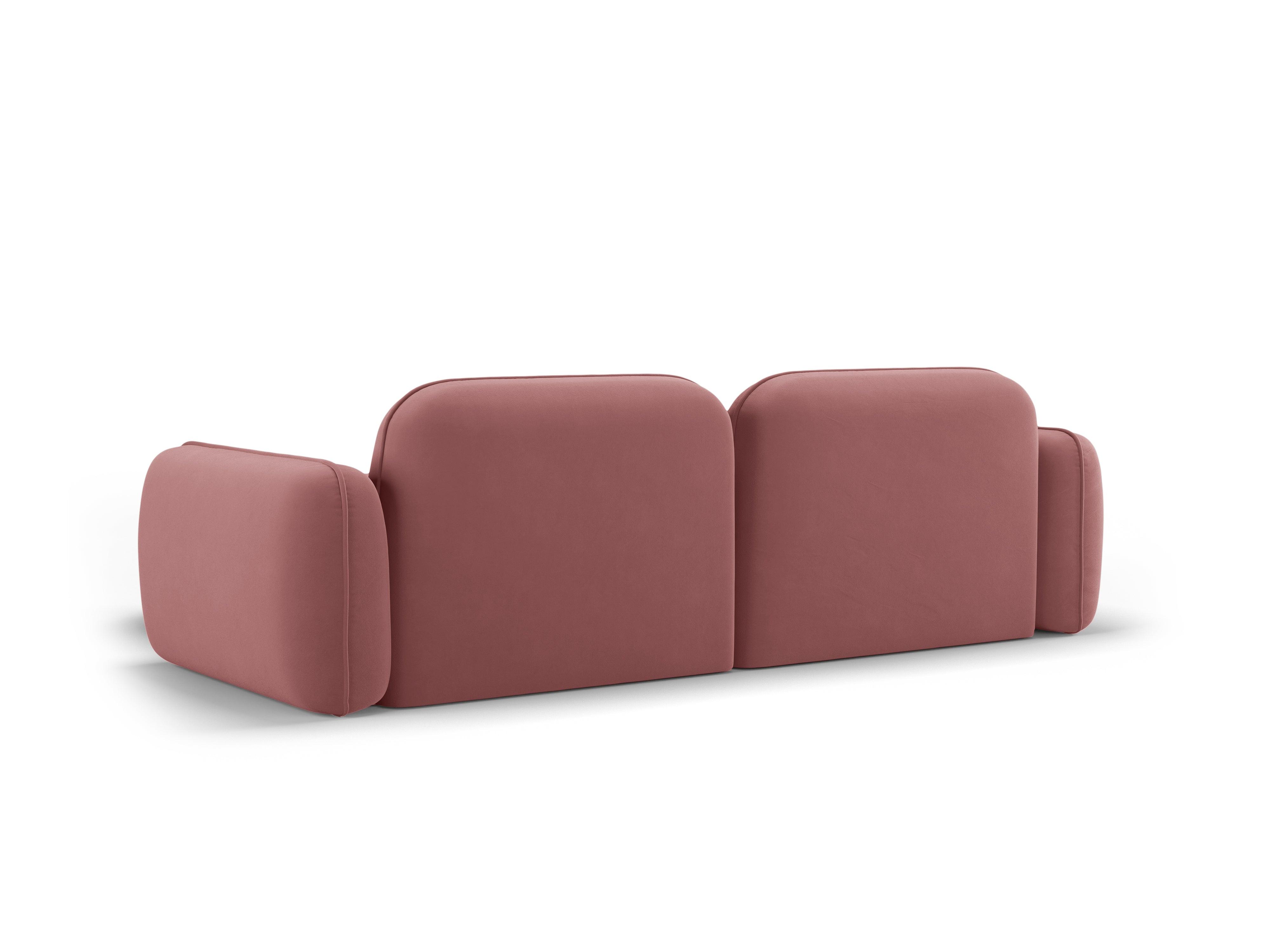 Narożnik modułowy aksamitny prawostronny 3-osobowy SYDNEY łososiowy Cosmopolitan Design Eye on Design