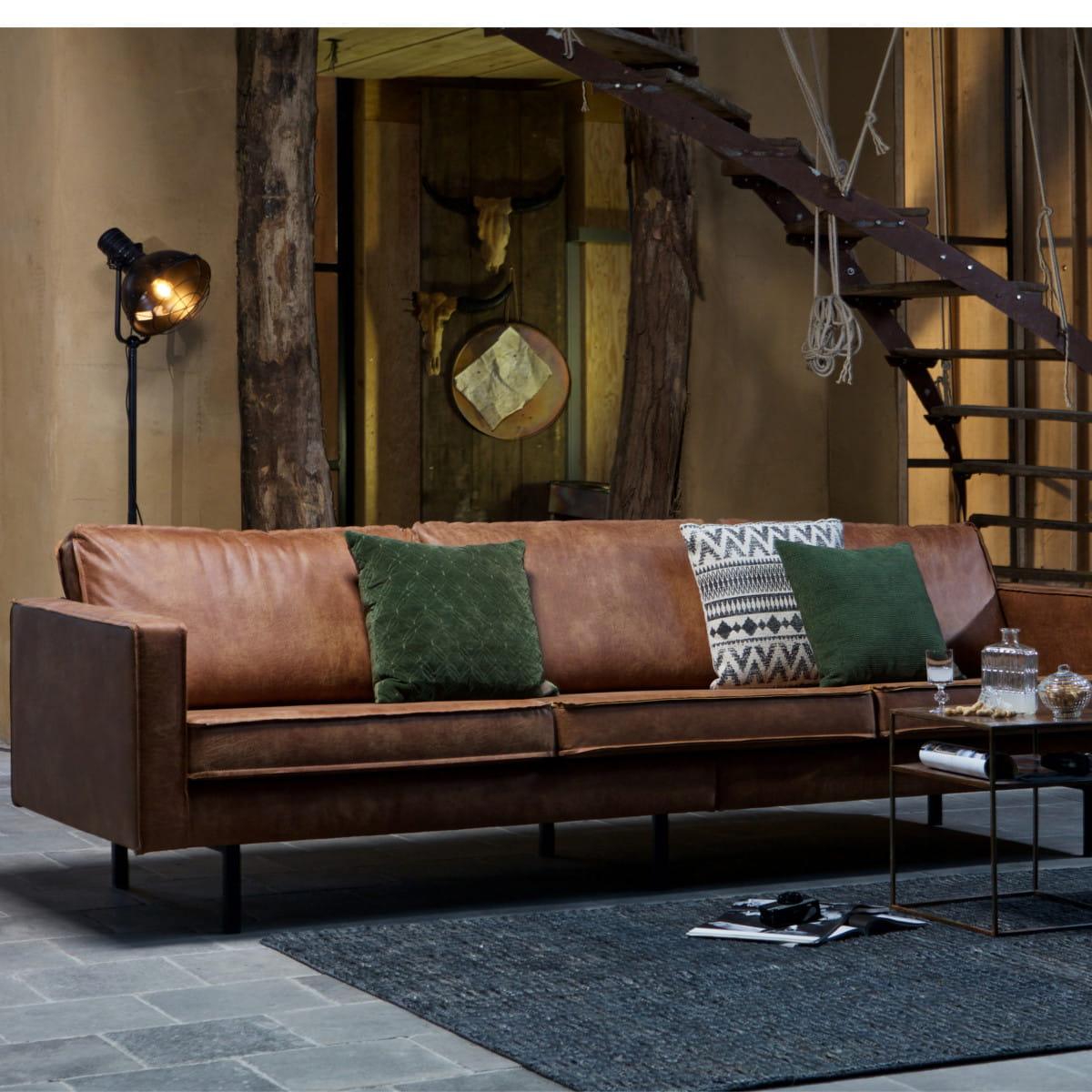 Narożnik lewostronny aksamitny RODEO rdzawy Be Pure Eye on Design