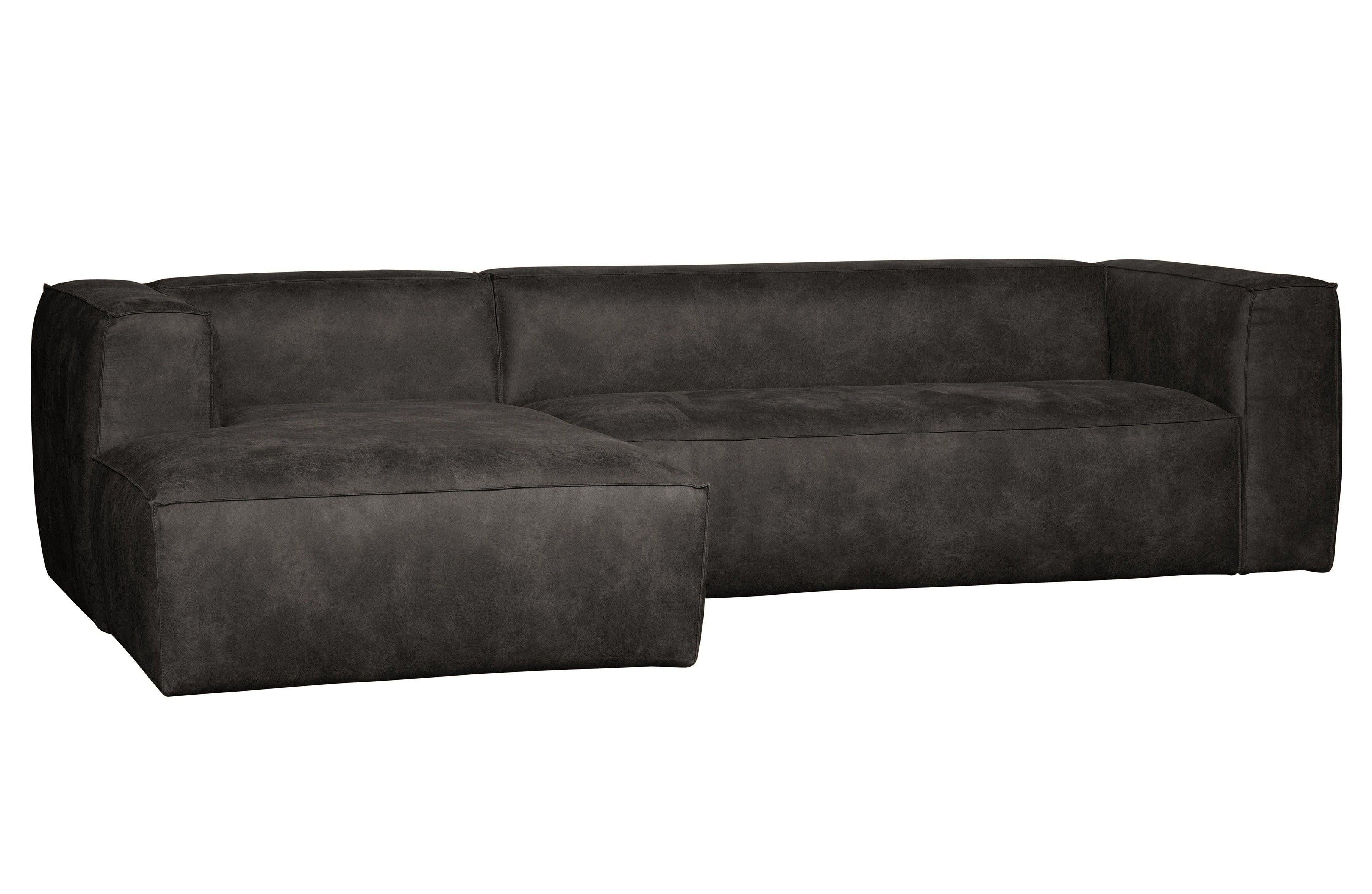 Narożnik lewostronny BEAN czarna ekoskóra Woood Eye on Design