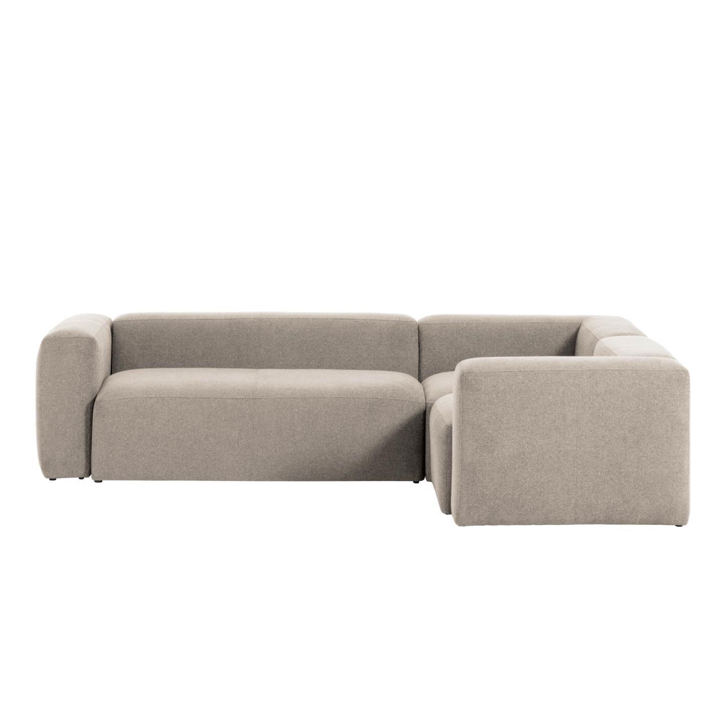 Narożnik modułowy 3-osobowy BLOK beżowy szenil La Forma Eye on Design