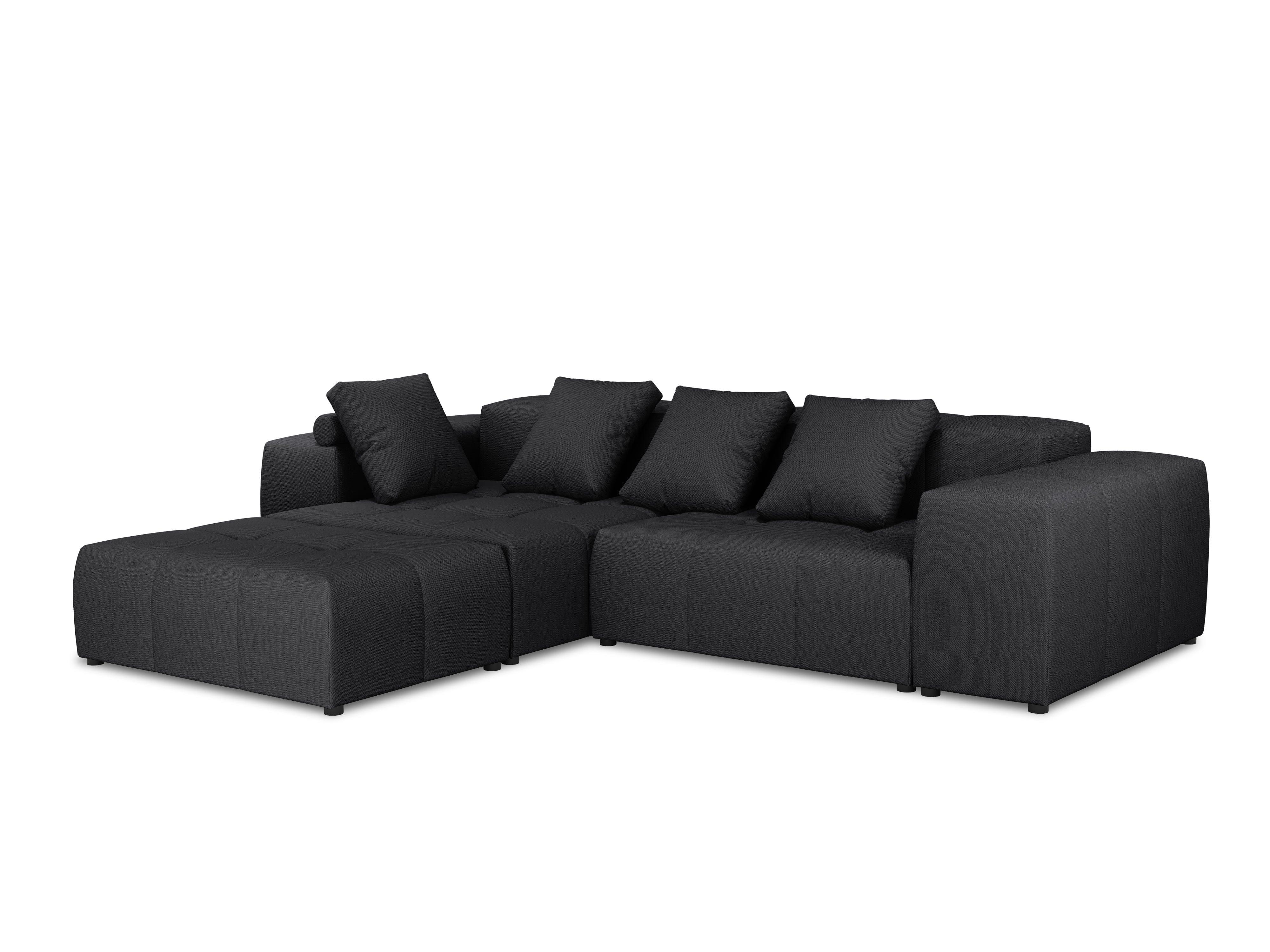Narożnik modułowy 5-osobowy ROME czarny Cosmopolitan Design Eye on Design