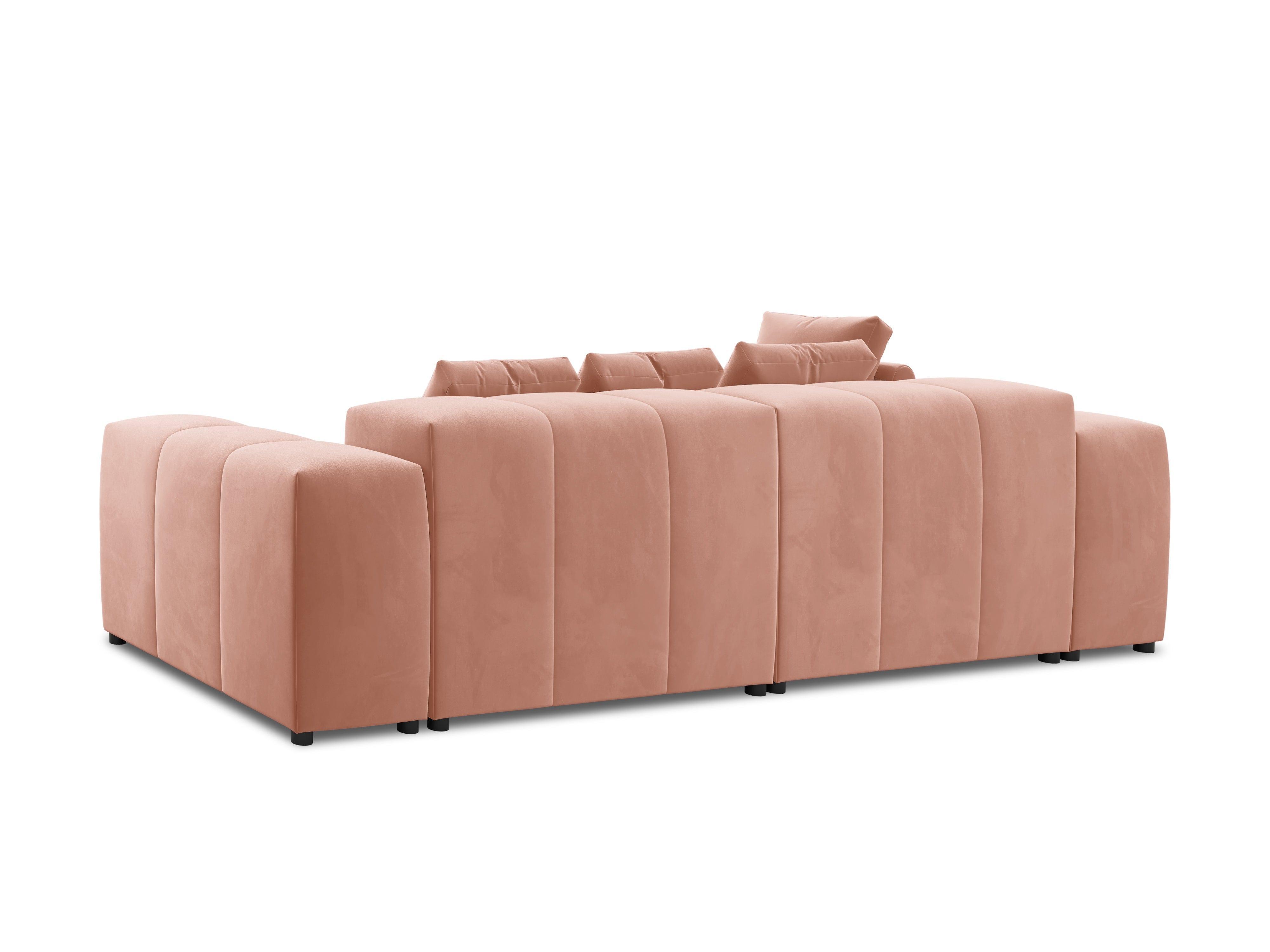 Narożnik modułowy aksamitny 4-osobowy ROME różowy Cosmopolitan Design Eye on Design