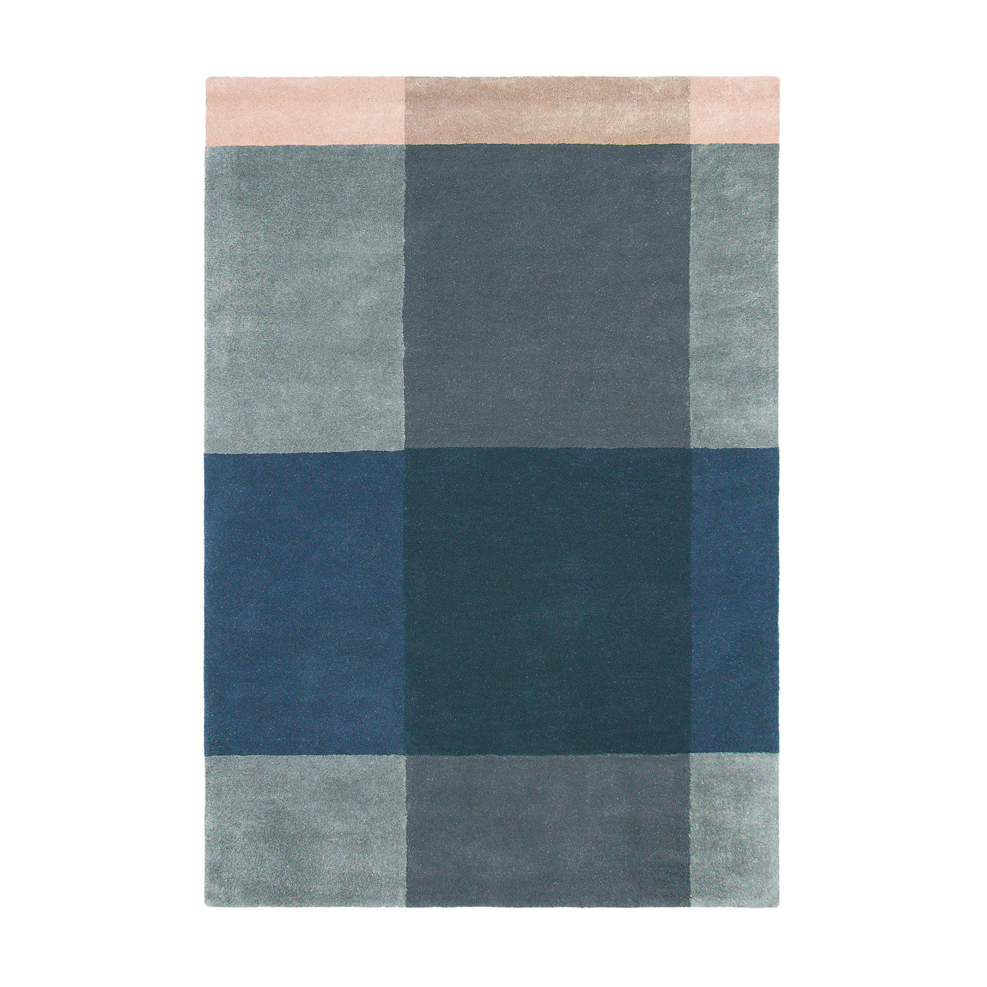 Dywan PLAID GREY niebieski