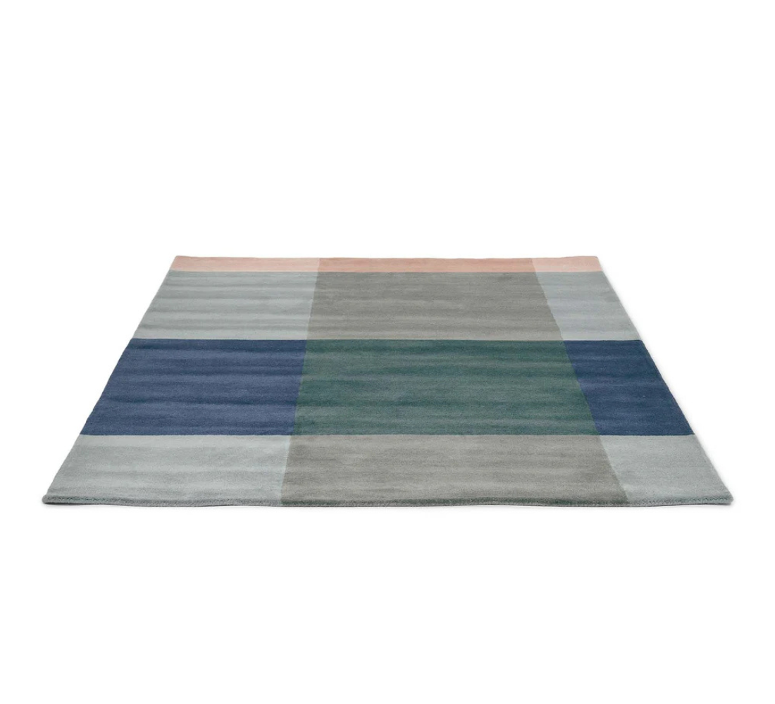 Dywan PLAID GREY niebieski
