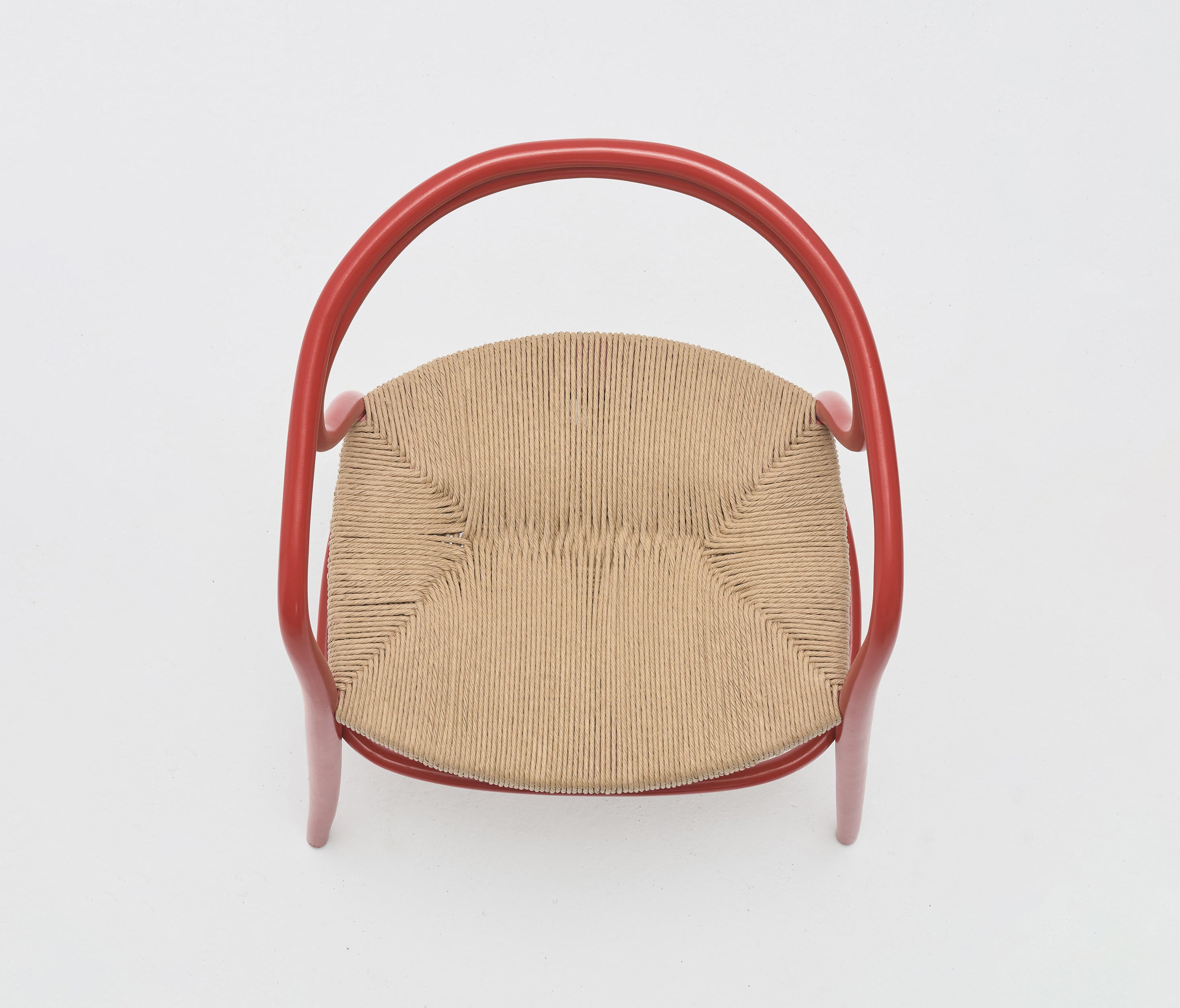 Nodo Corda B-1404 Stuhl Buche Wood mit einem geflochtenen Sitz