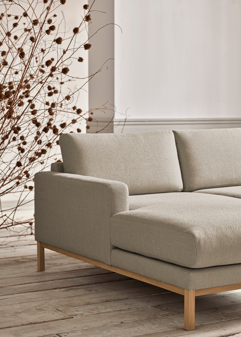 Upholstered corner North Bielona base