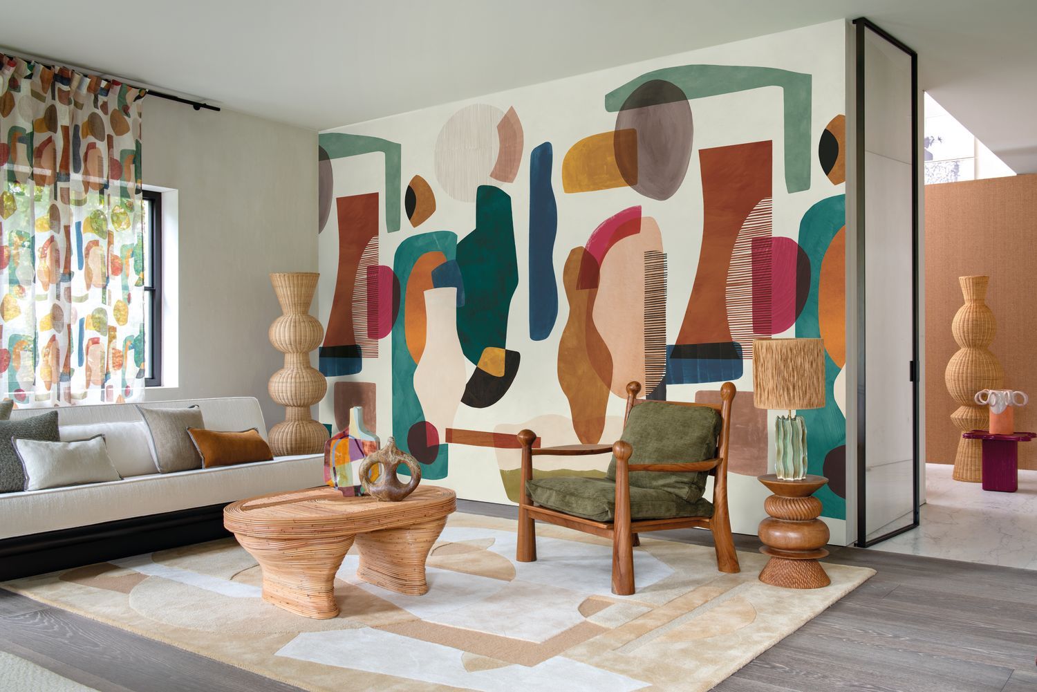 Mural AUDRIA brązowy
