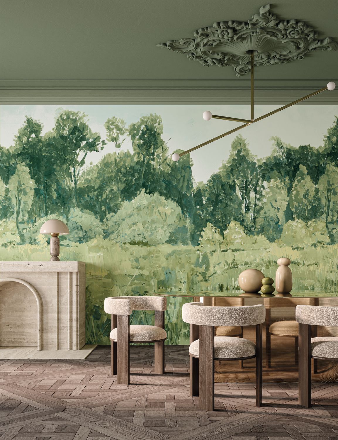 Mural COLVERT zielony