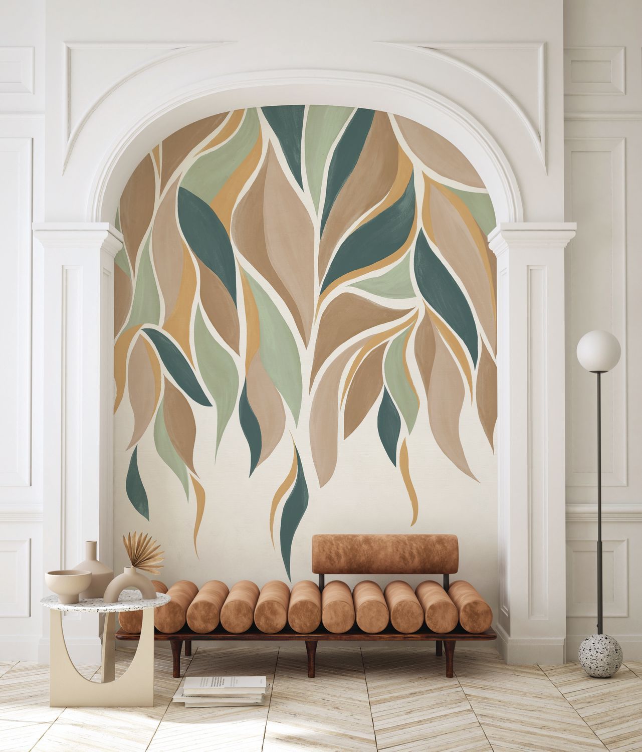 Wandbild GRACILIS braun mit grünem