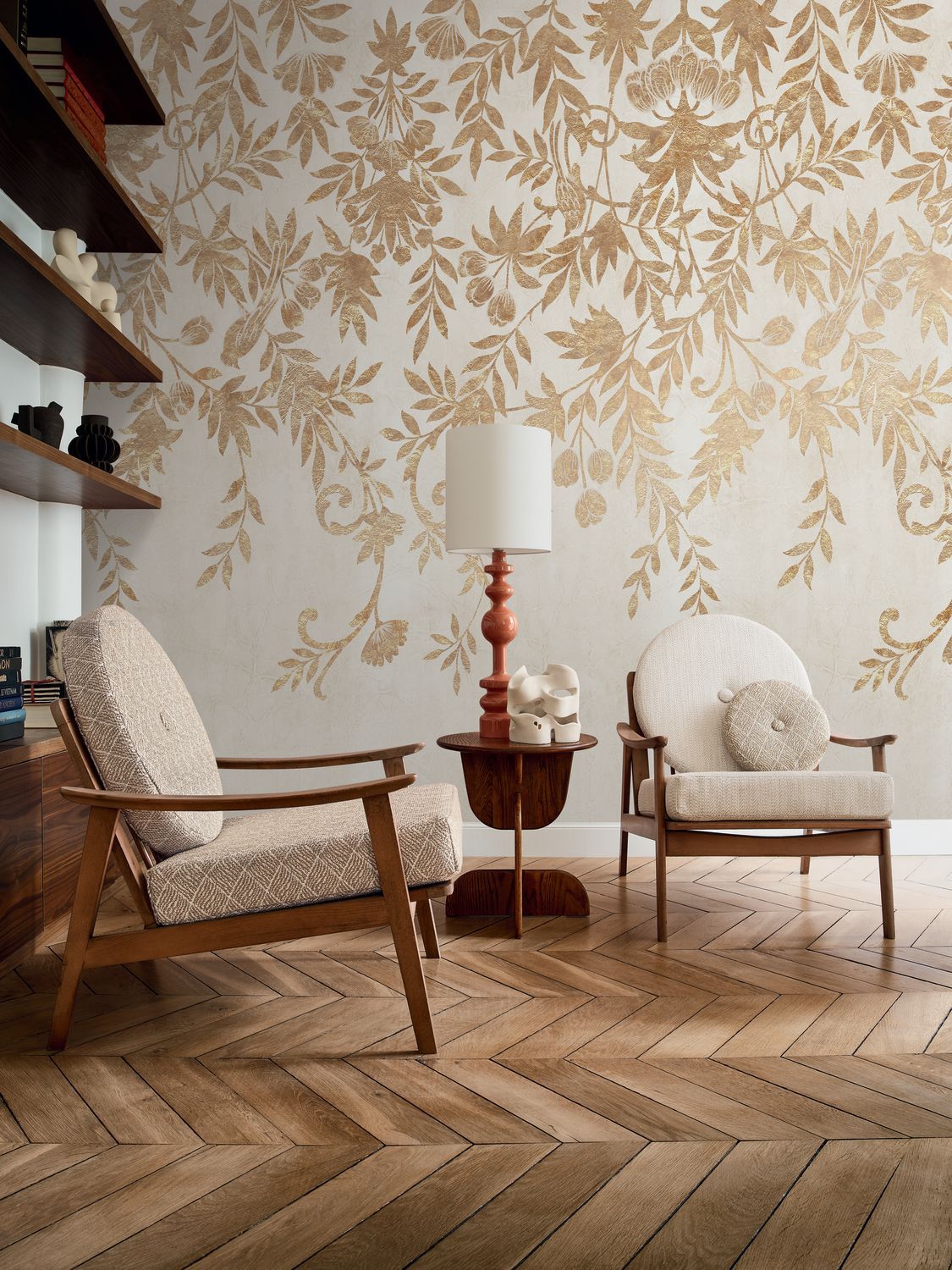 Wandbild JARDIN DE DIANE grau