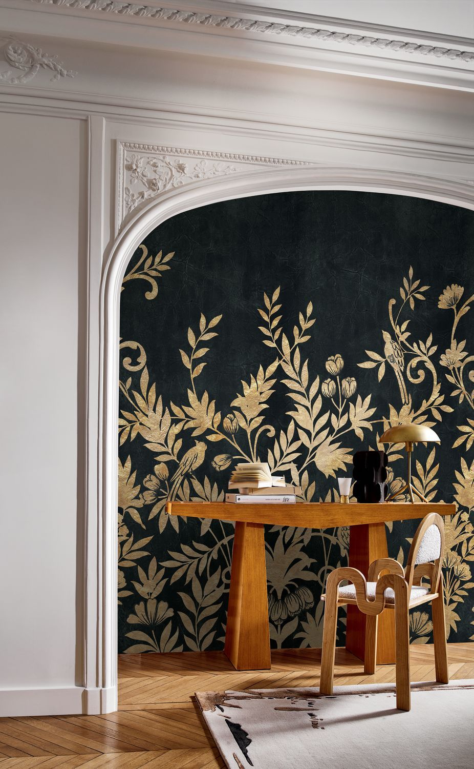 Wandbild JARDIN DE DIANE grau