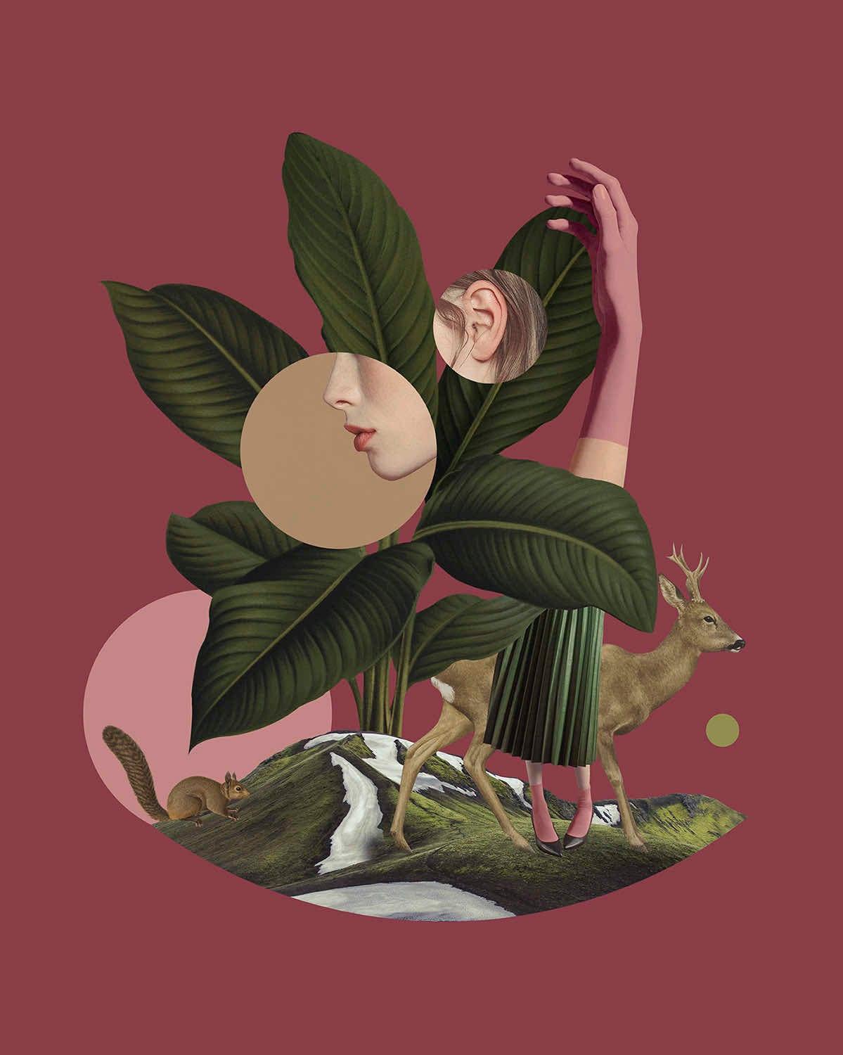 Plakat HALFWORLDS EARTH RED Aleksandra Morawiak Eye on Design