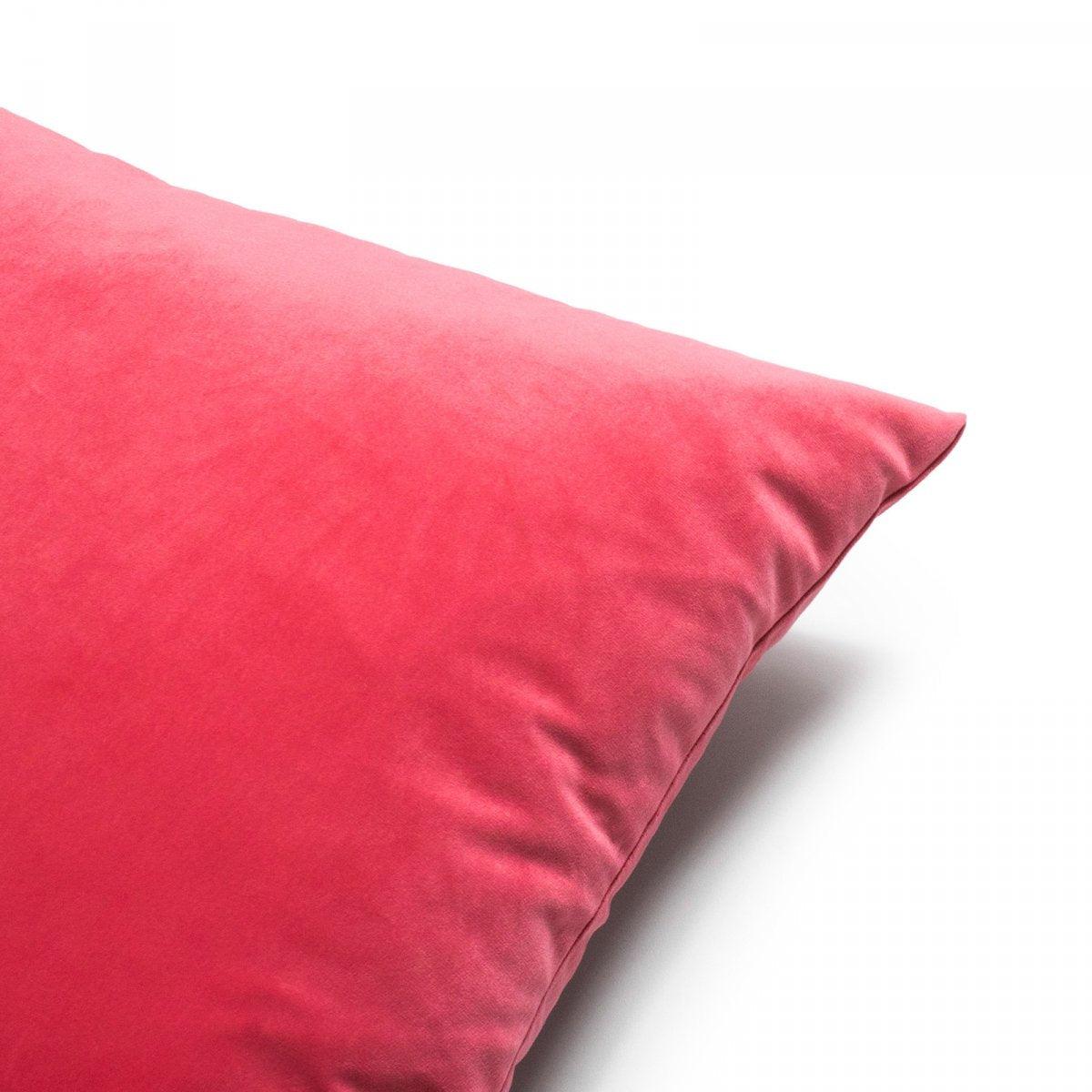 Poduszka dekoracyjna VELVET koralowy Poduszkowcy Eye on Design