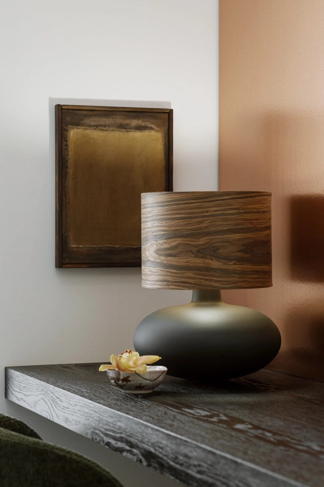 Tischlampe SAWA WOOD Nussfurnier