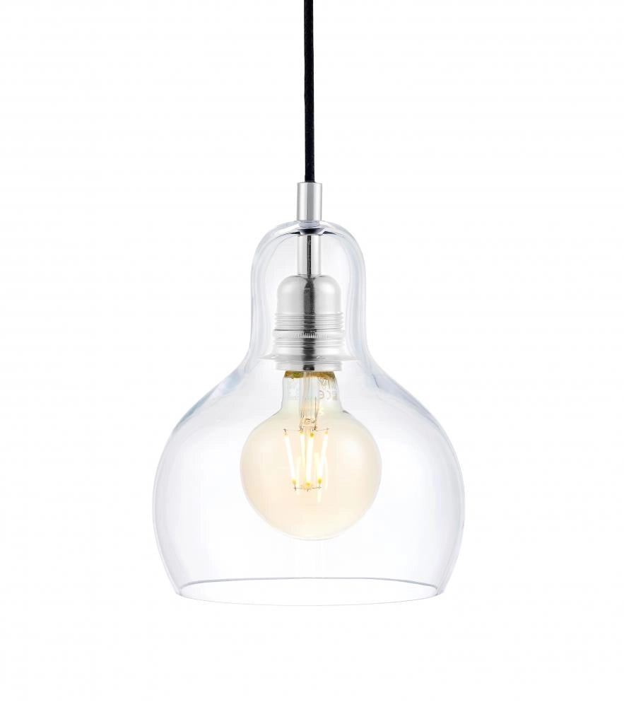 Lampa wisząca LONGIS I transparentny z chromowaną oprawą