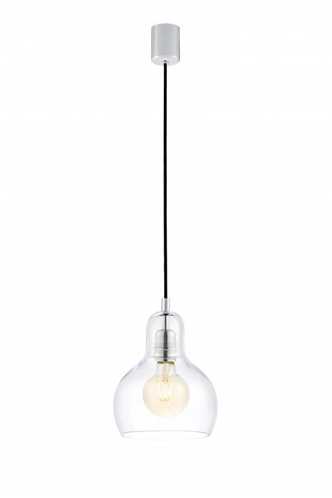 Lampa wisząca LONGIS I transparentny z chromowaną oprawą
