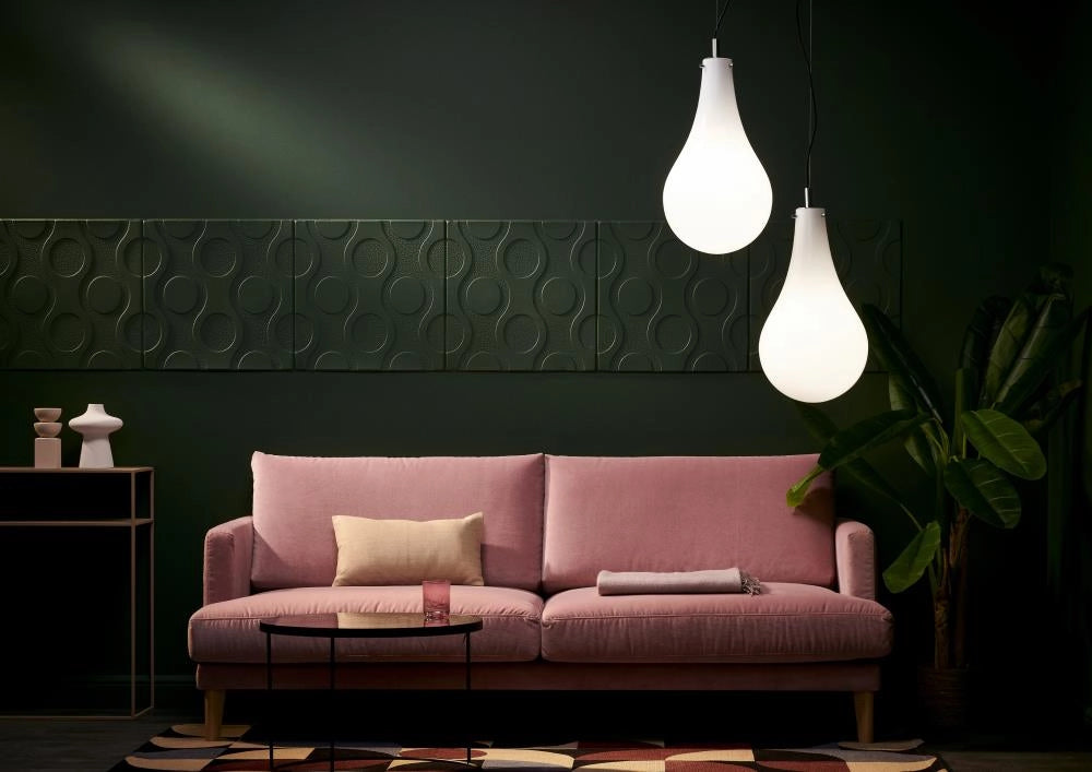 Lampa wisząca STILLA biały ze złotym wykończeniem