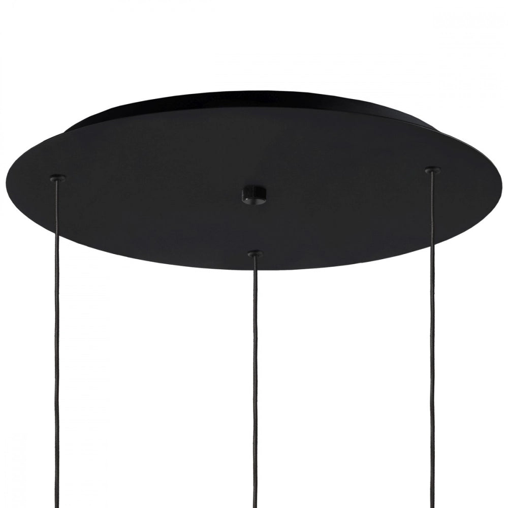 Lampa wisząca trzypunktowa AVIA 3 dymiony czarny z czarnym wykończeniem