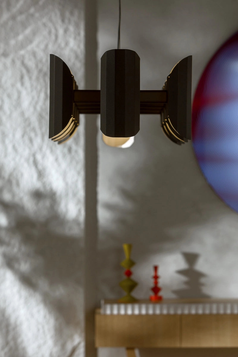 Lampa wisząca wieloramienna APOLIN czarny