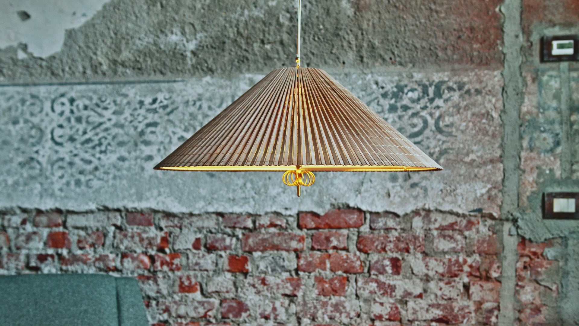 Lampa wisząca 1972 bambus