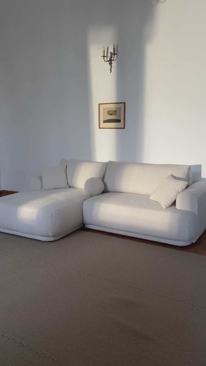 Sofa aksamitna z funkcją spania ELLA zielony