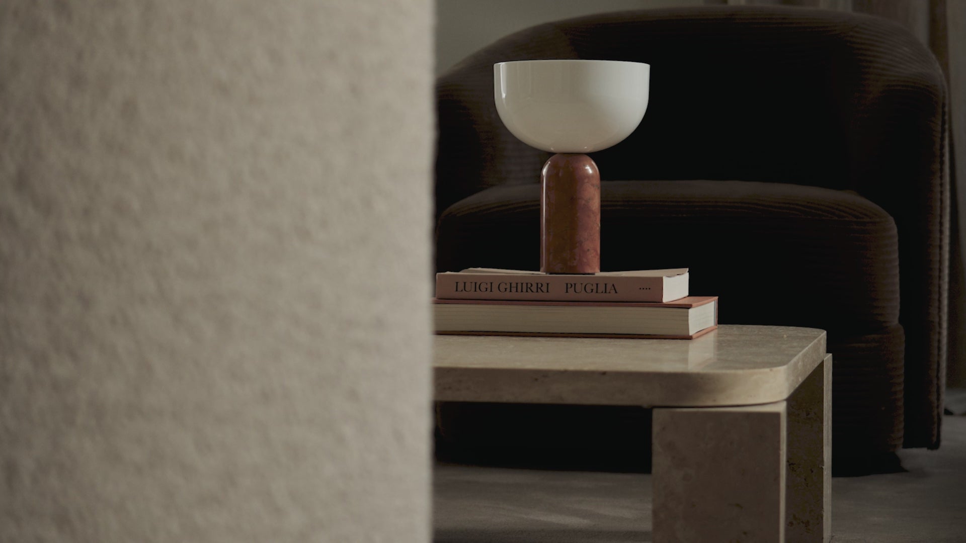 Lampa przenośna KIZU ceglany marmur