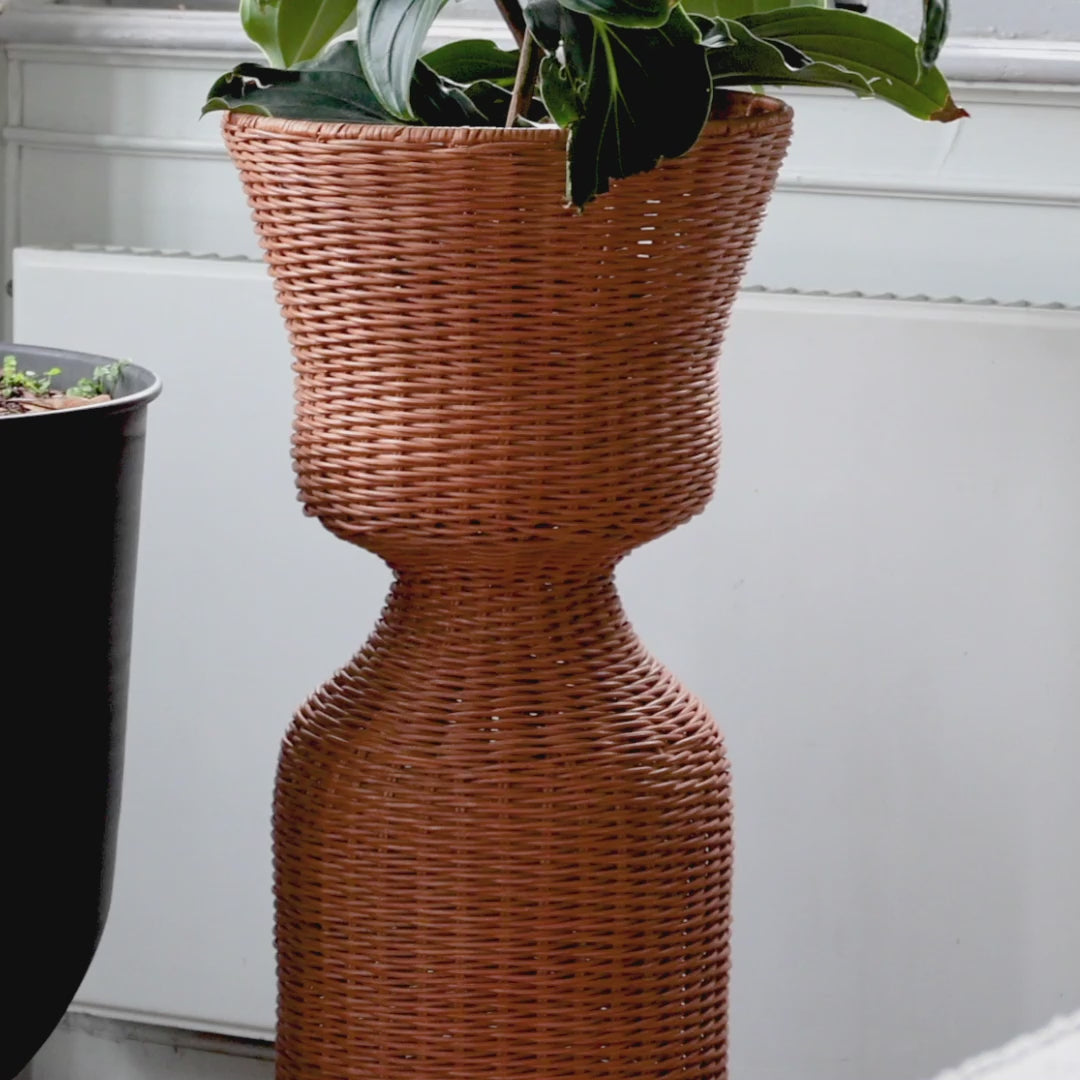 Stojak na rośliny AGNES TALL rattan