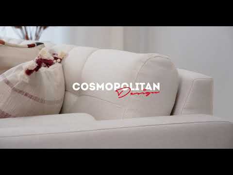 3-seater sofa with sleeping function BALI light gray bouclé with black base