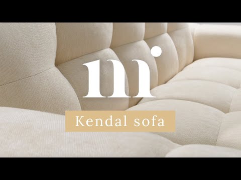 Sofa aksamitna 3-osobowa KENDAL czarny
