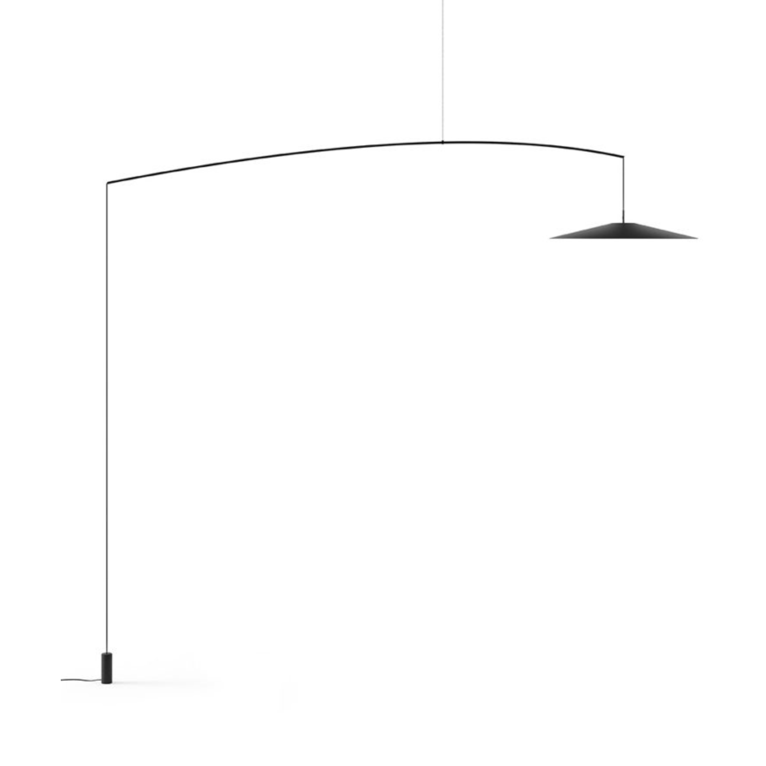 Lampa podłogowa podwieszana z wysięgnikiem KOINÉ czarny