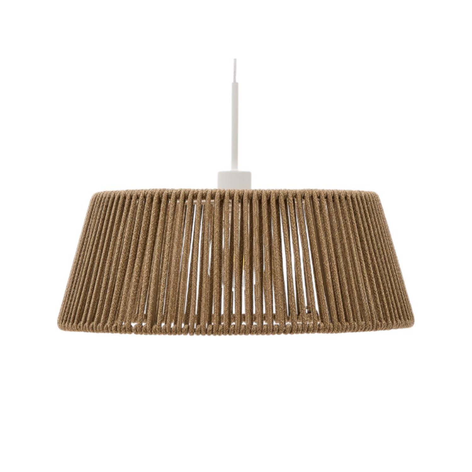 Aldet lampshade brown-gray rope