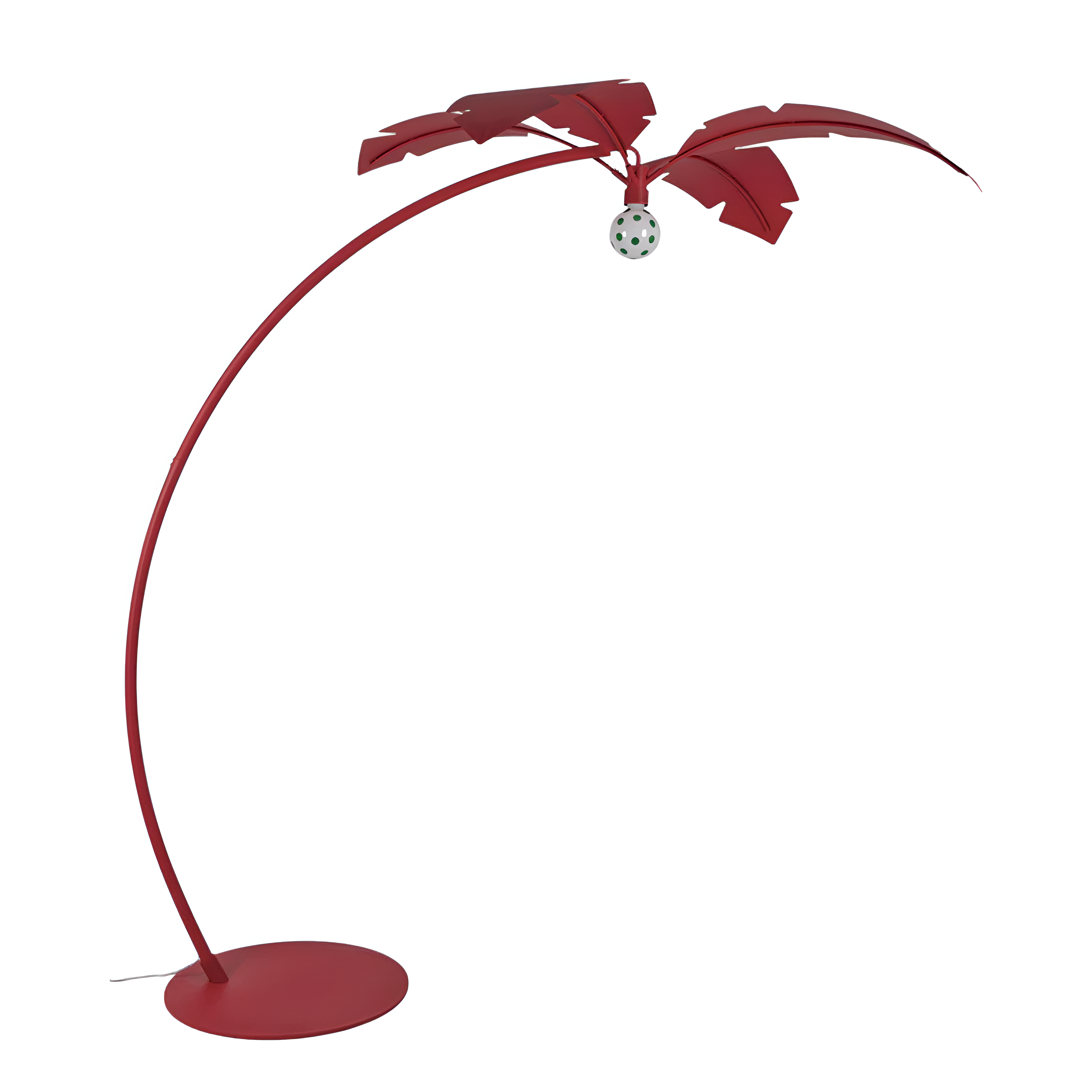 Lampa podłogowa łukowa LA PALMA czerwony
