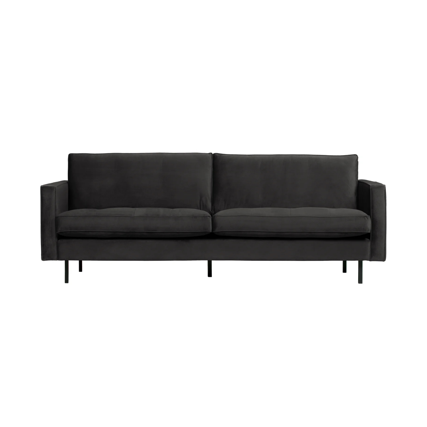 Sofa aksamitna 2,5-osobowa RODEO CLASSIC antracytowy