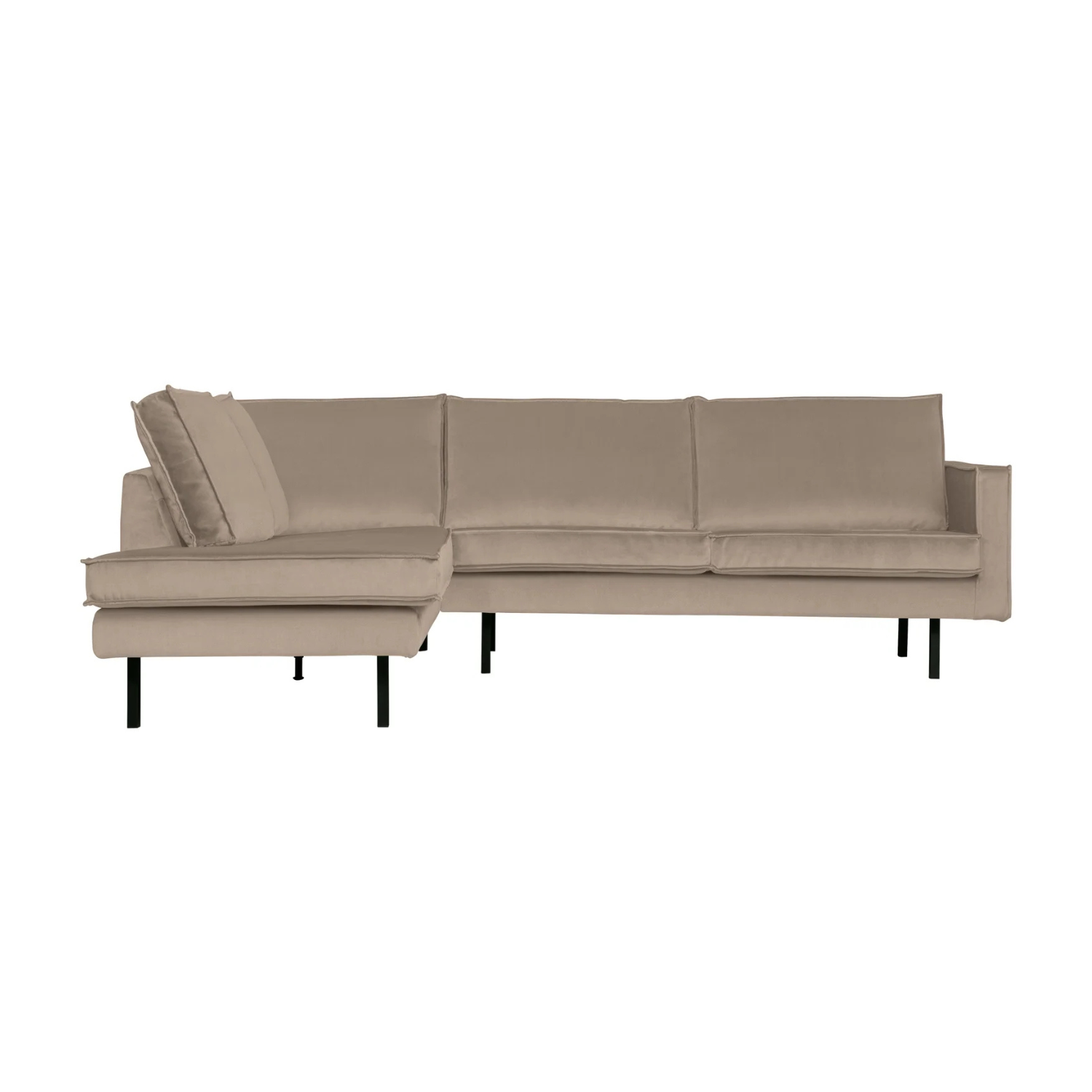 Sofa narożna aksamitna lewostronna RODEO khaki