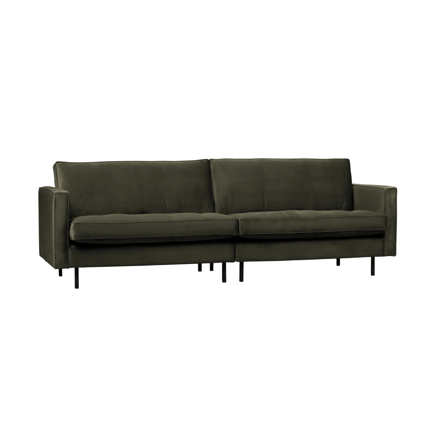 Sofa aksamitna 3-osobowa RODEO CLASSIC ciemnozielony