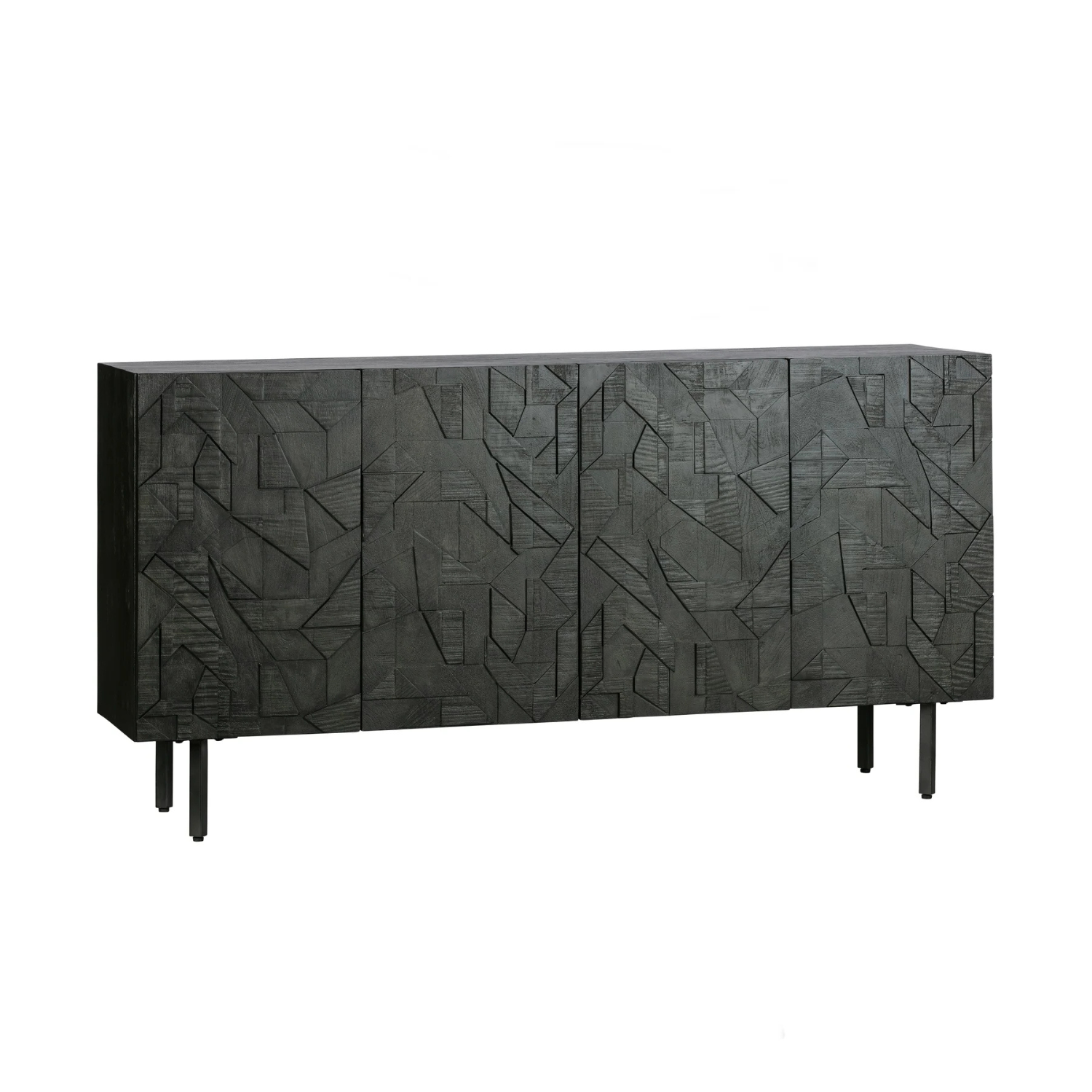 Komoda COUNTER czarne drewno mango