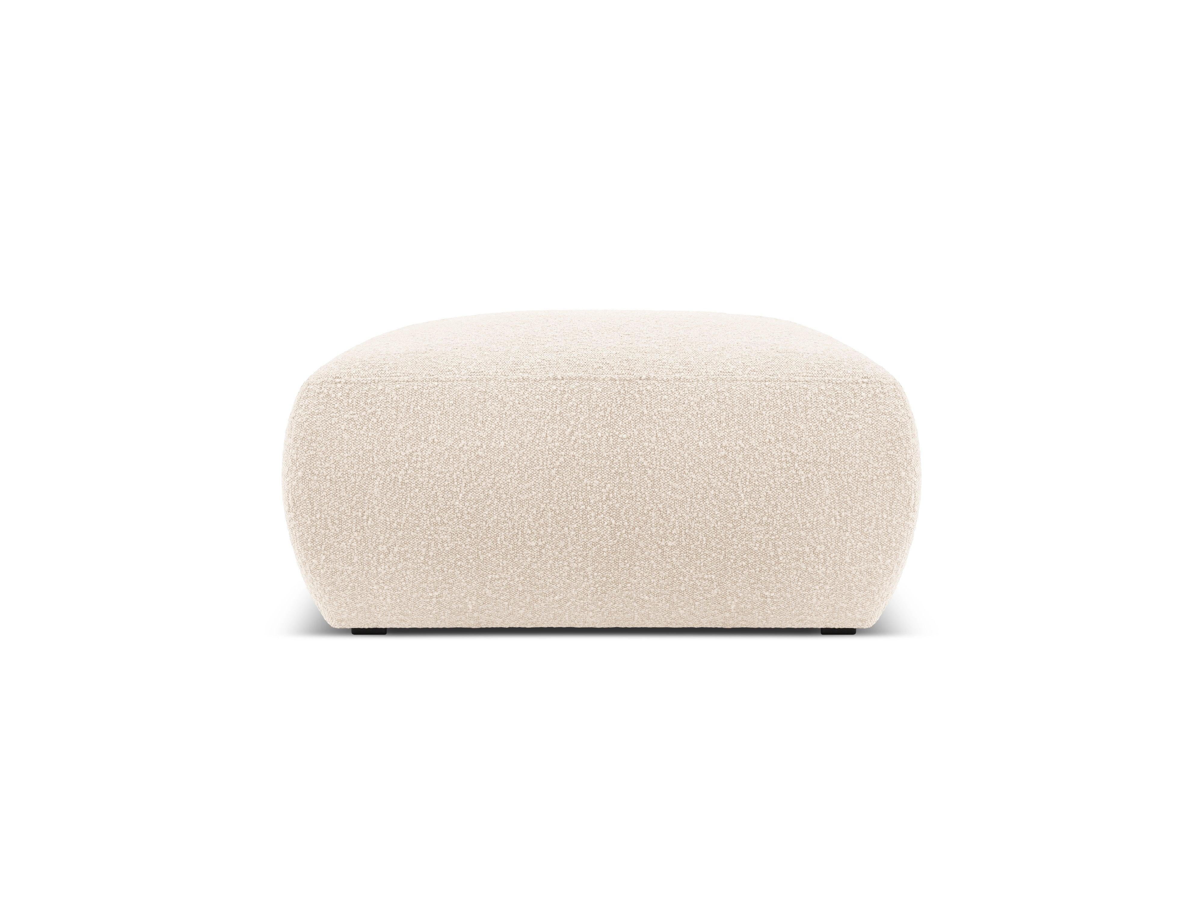 Puf w tkaninie boucle LOLA beżowy Windsor & Co Eye on Design